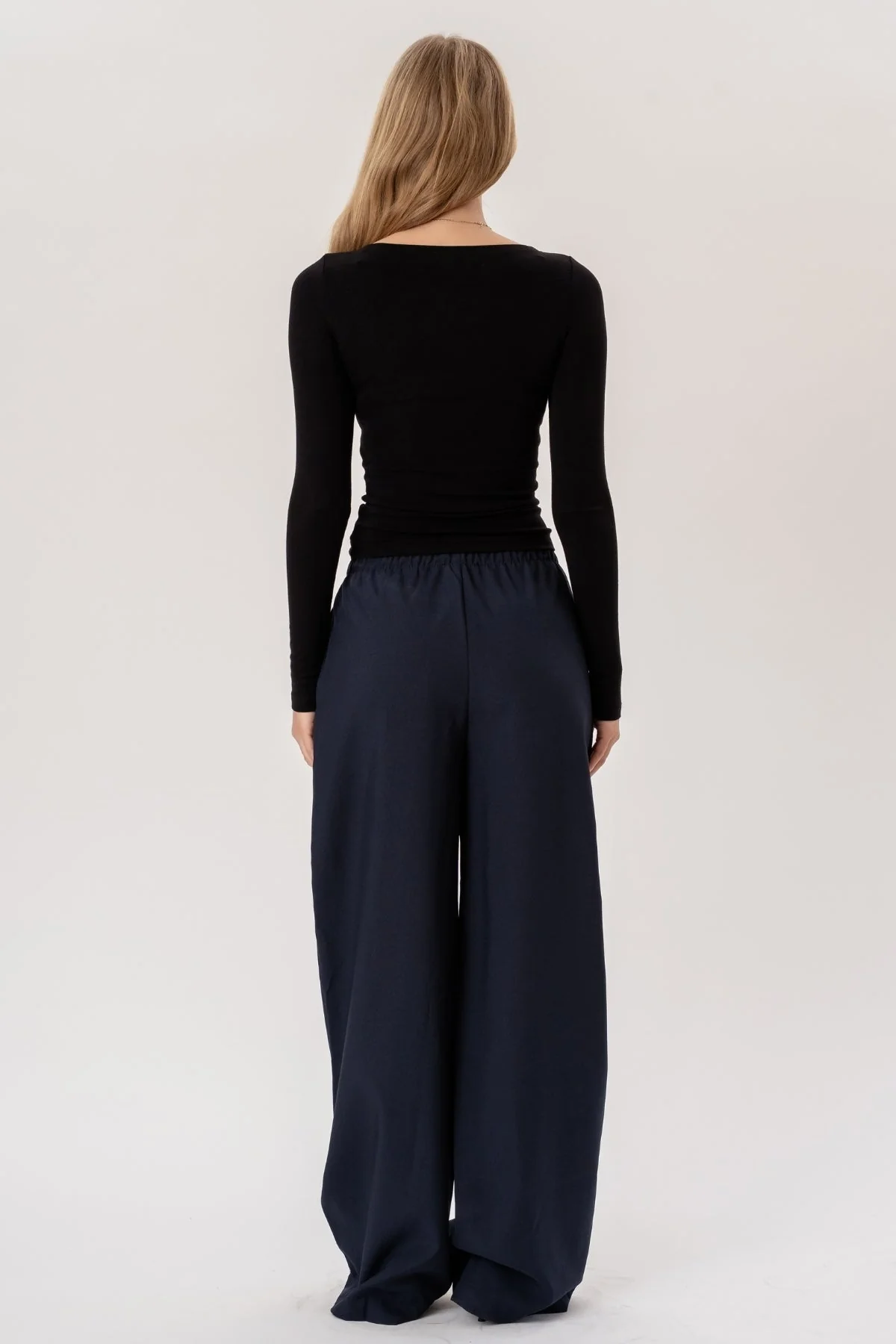 Anastasia Wide Pants - Navy - Image 5