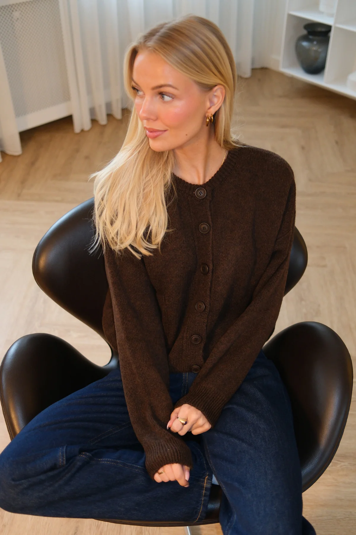 Angelique Cardigan - Brown - Image 2