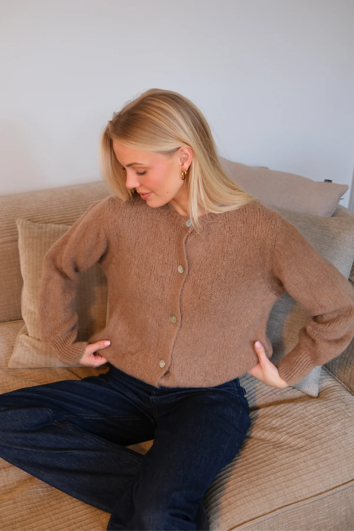 Anna Cardigan - Brown - Image 3