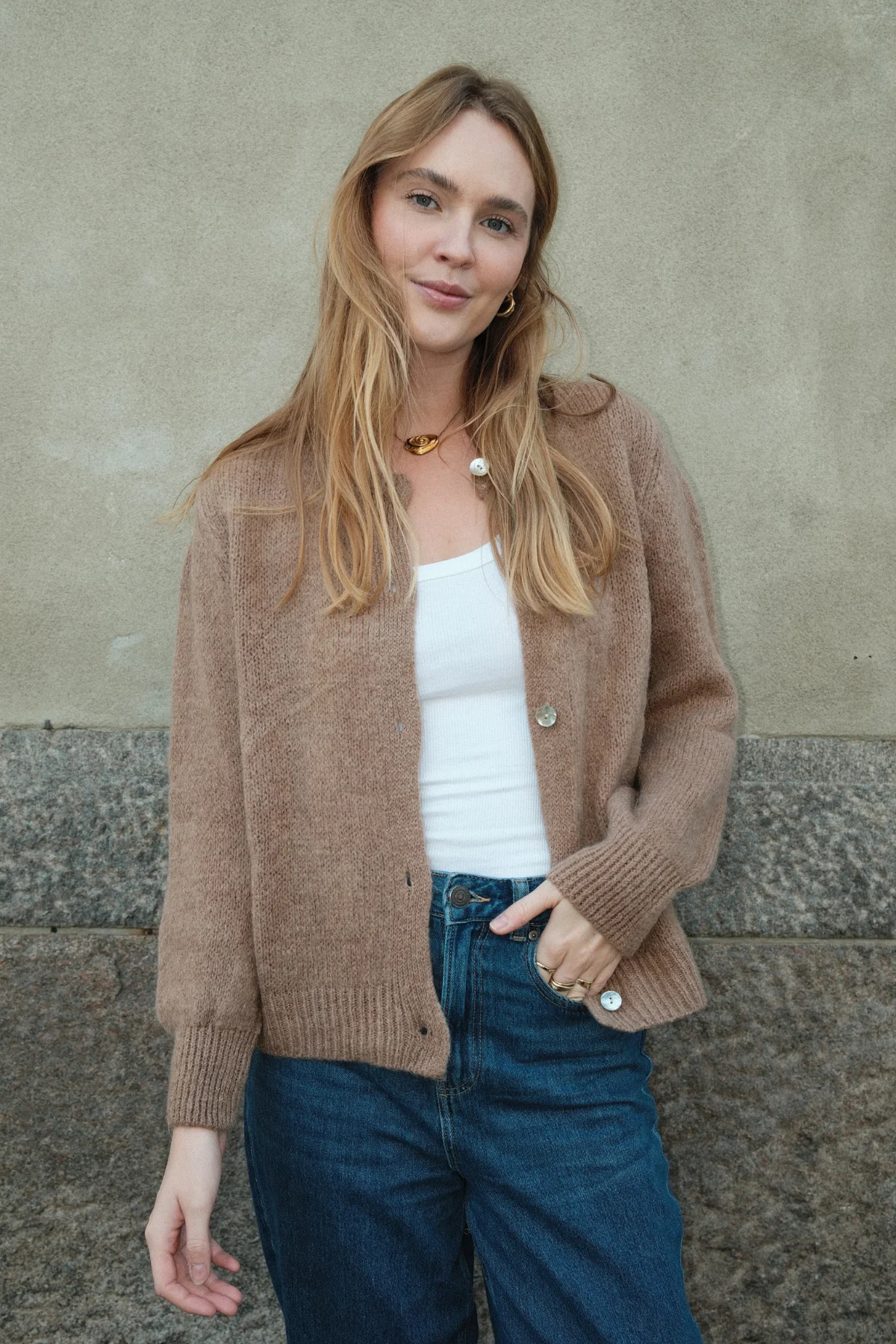 Anna Cardigan - Brown - Image 4