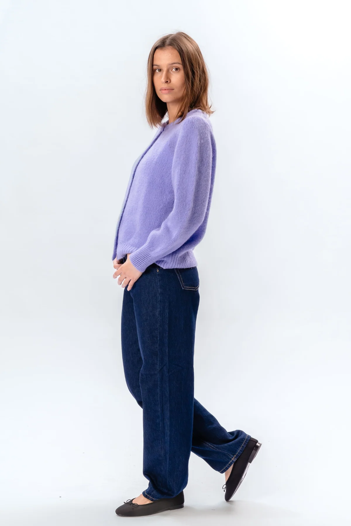 Anna Cardigan - Purple - Image 7