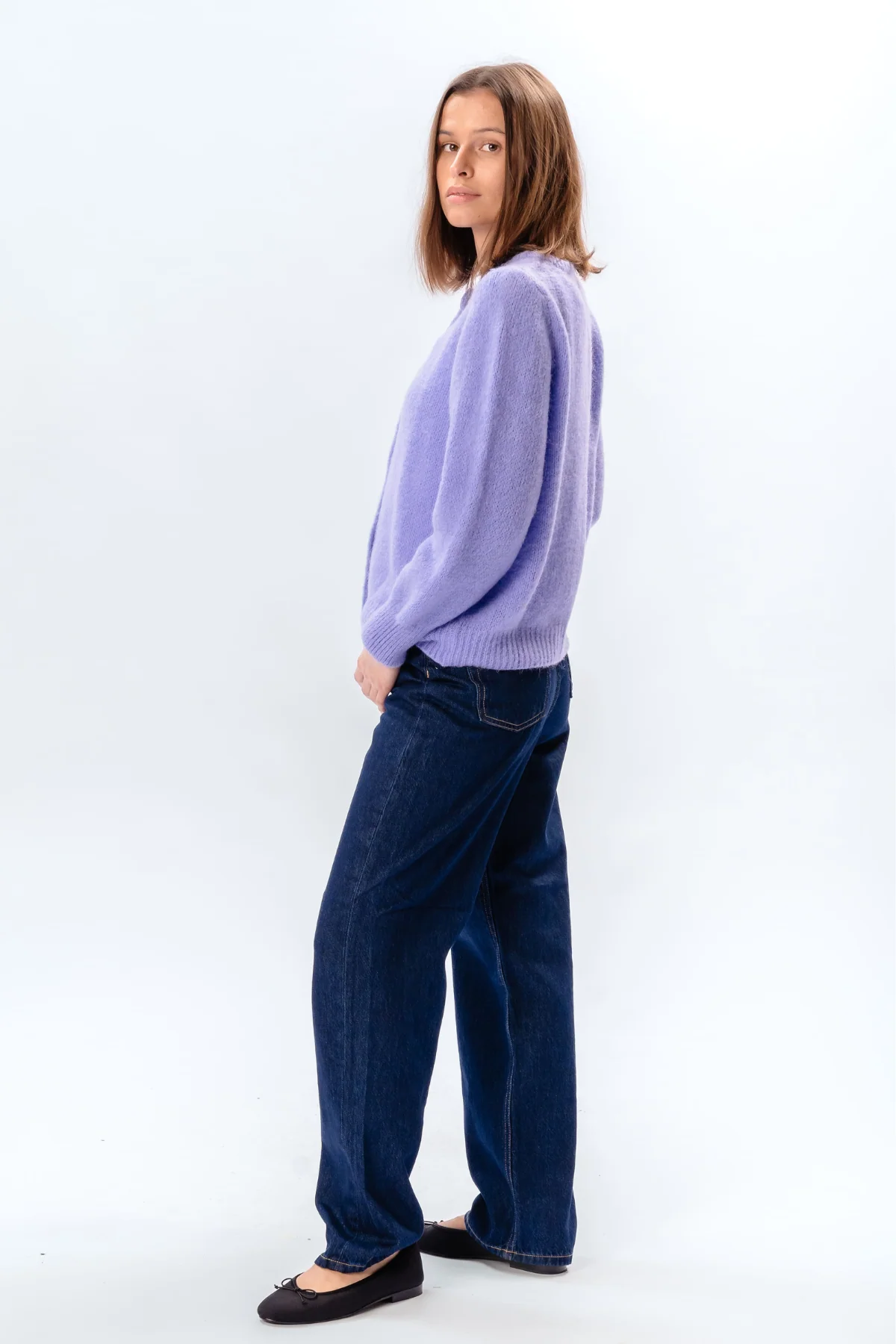 Anna Cardigan - Purple - Image 8