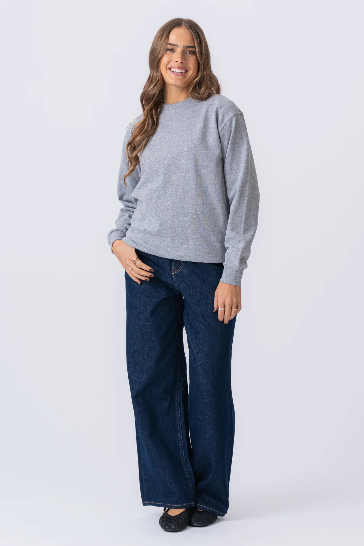 Basic Crewneck - Ash gray (women) - Image 3