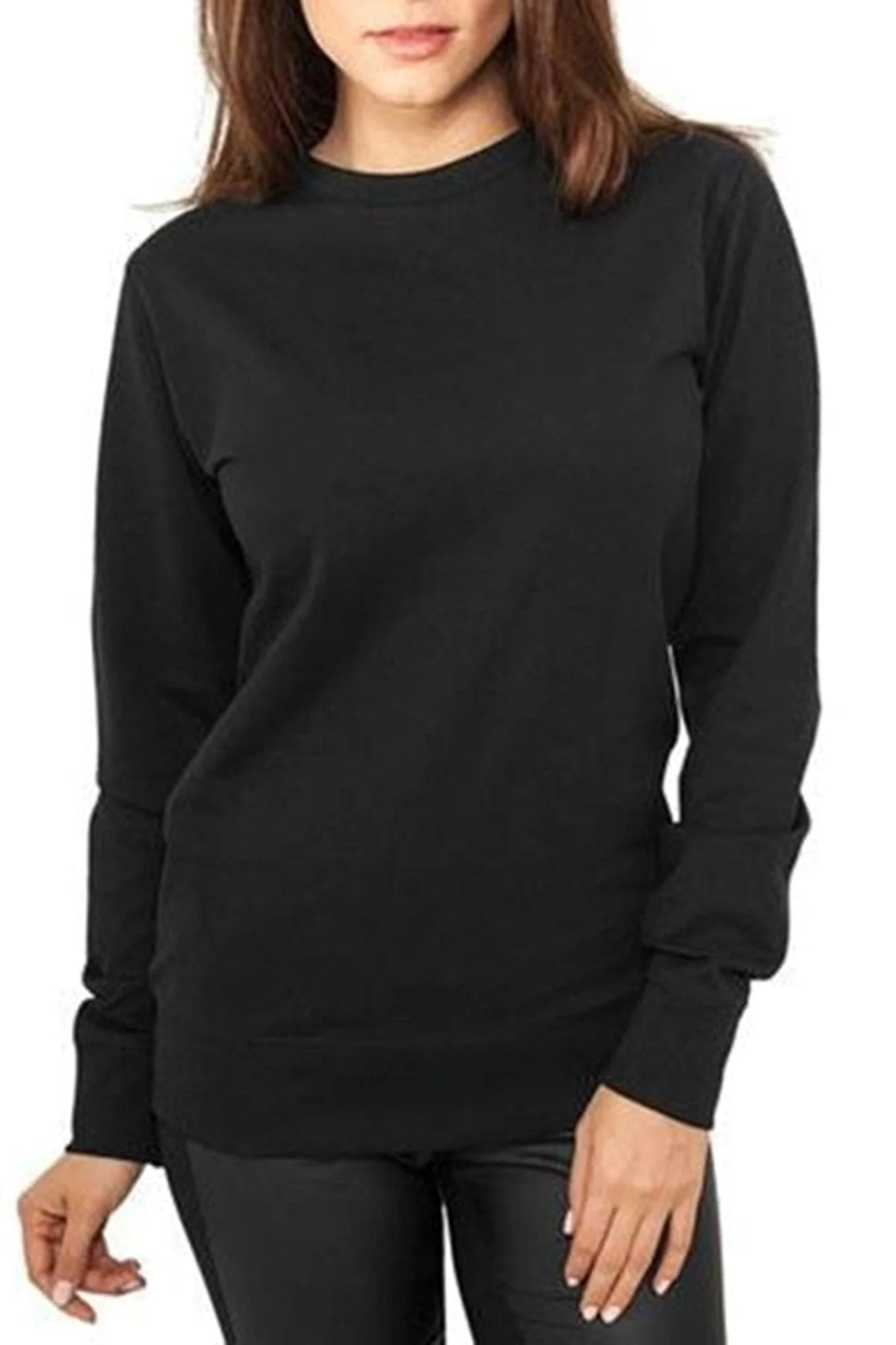 Basic Crewneck - Black (women) - Image 2