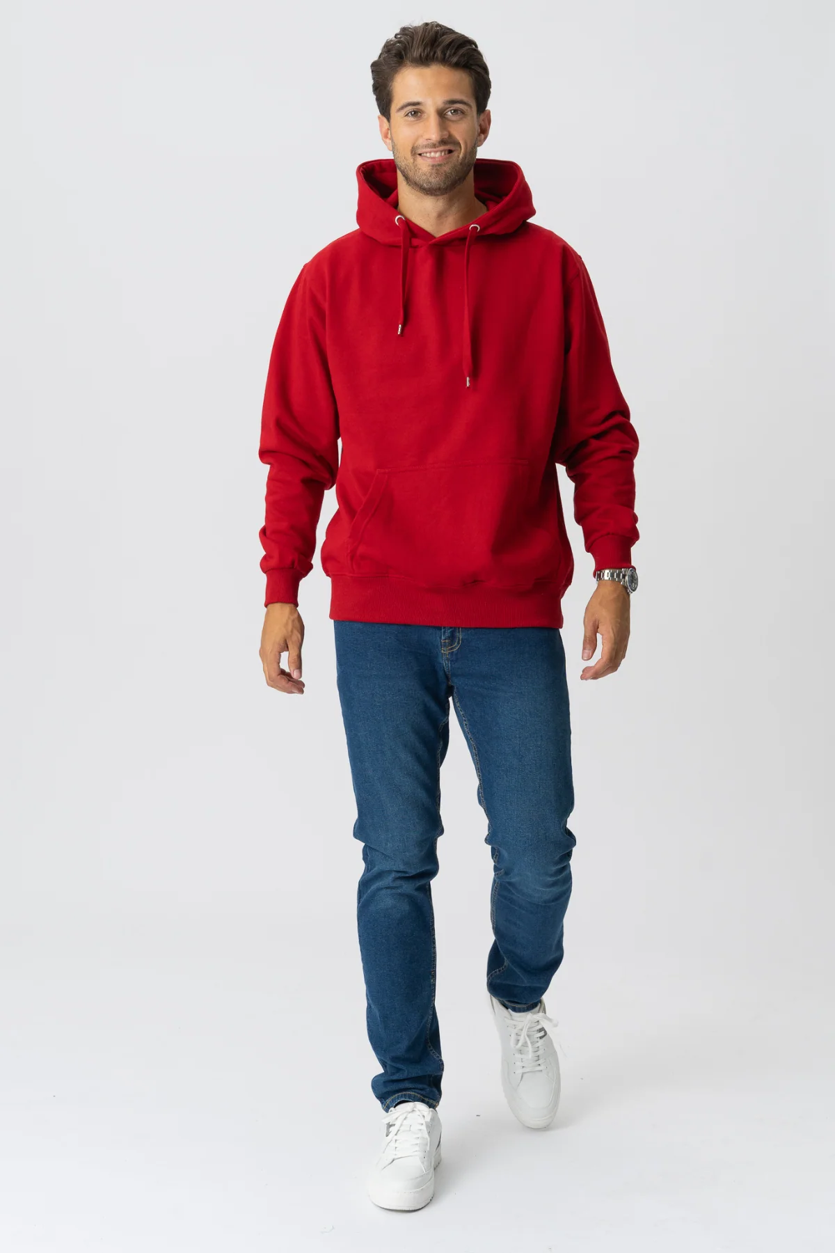 Basic Hoodie - Red - Image 3