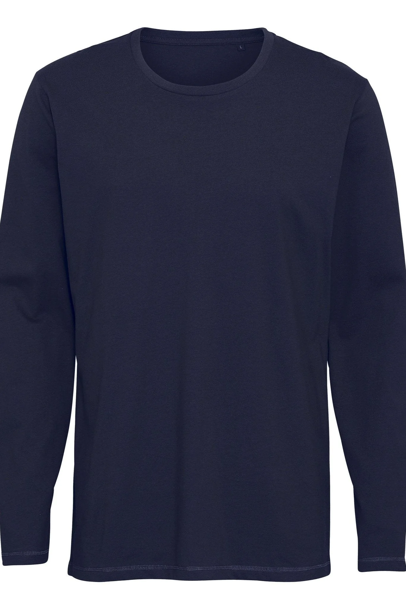 Basic Long-sleeved T-shirt - Navy - Image 5