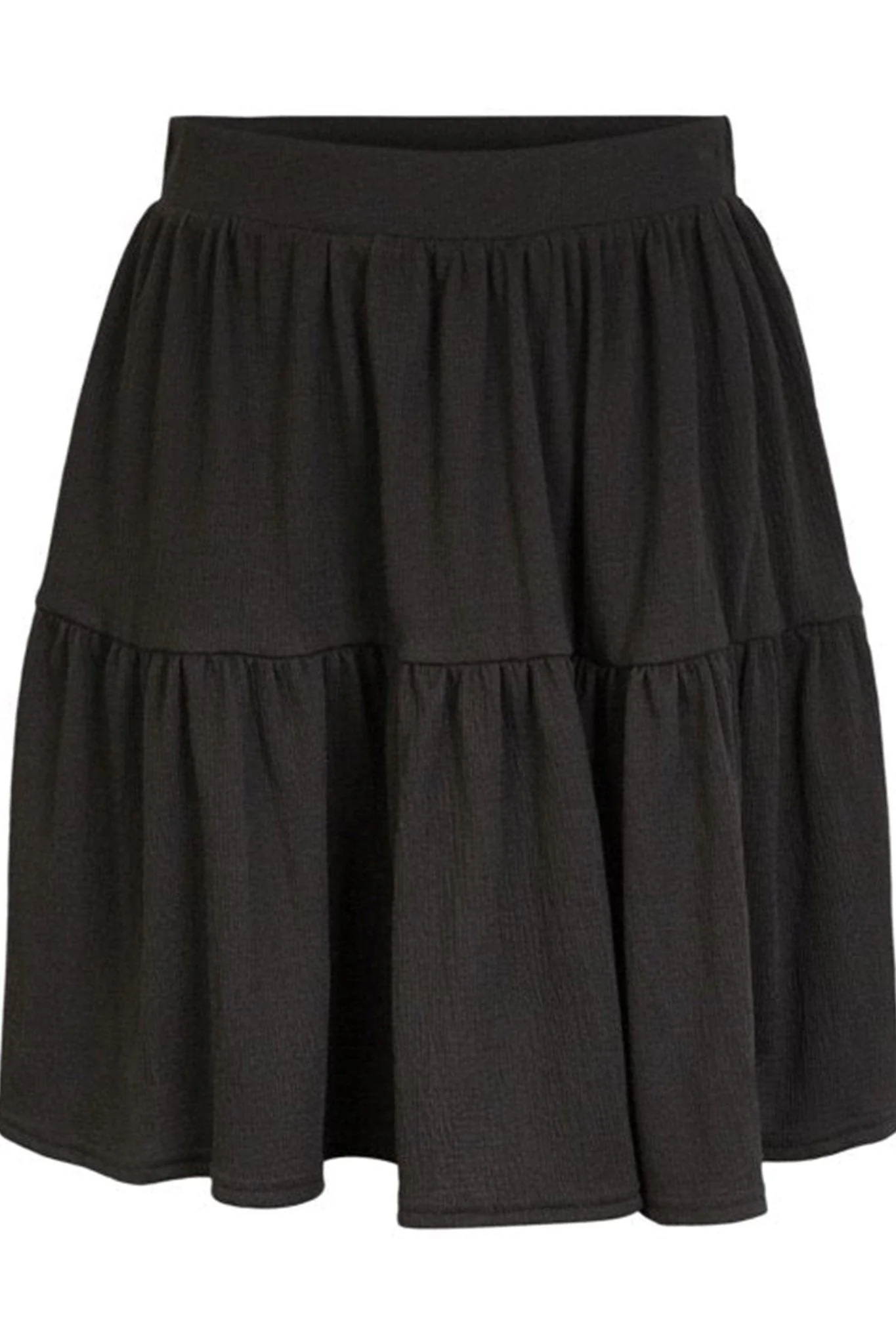 Basic soft mini skirt - Black - Image 3