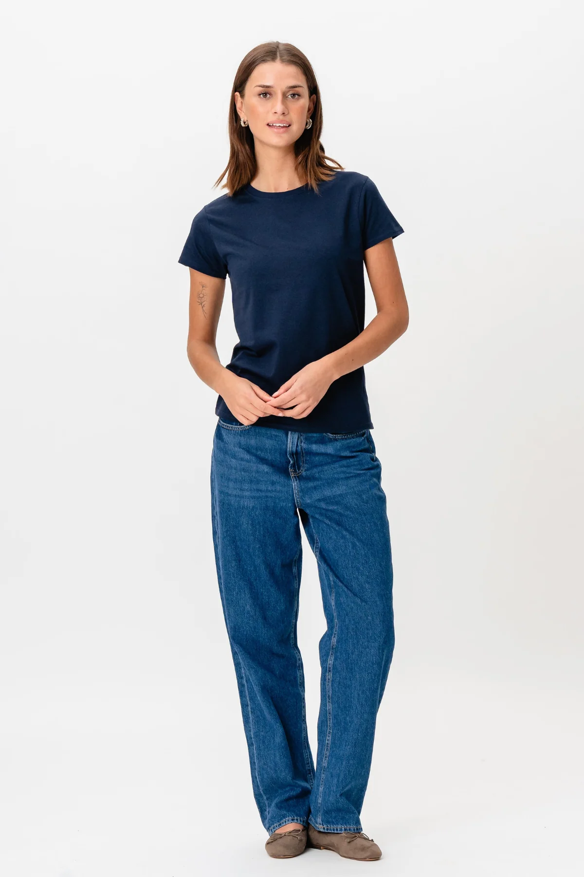 Basic T-Shirt - Navy - Image 4