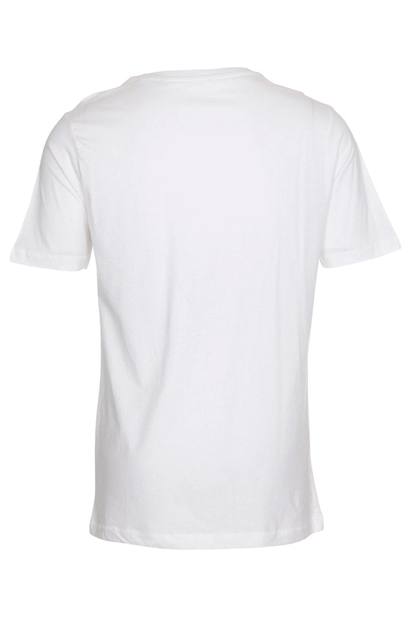 Basic V-neck t-shirt  - White - Image 4