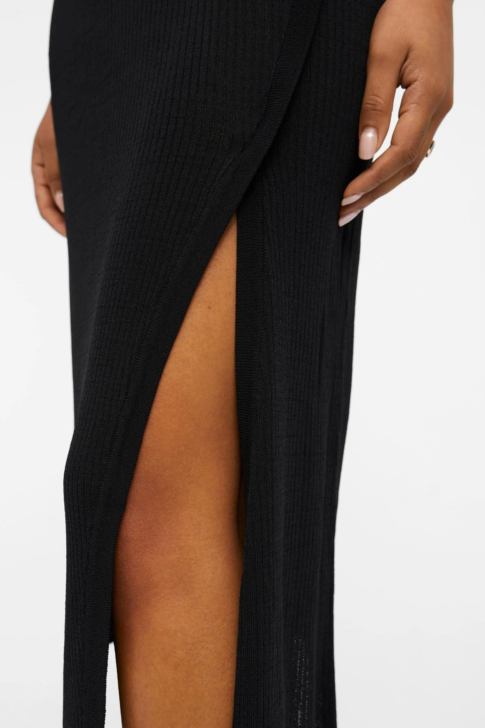 Bianka Knit Kjole - Sort - Image 5