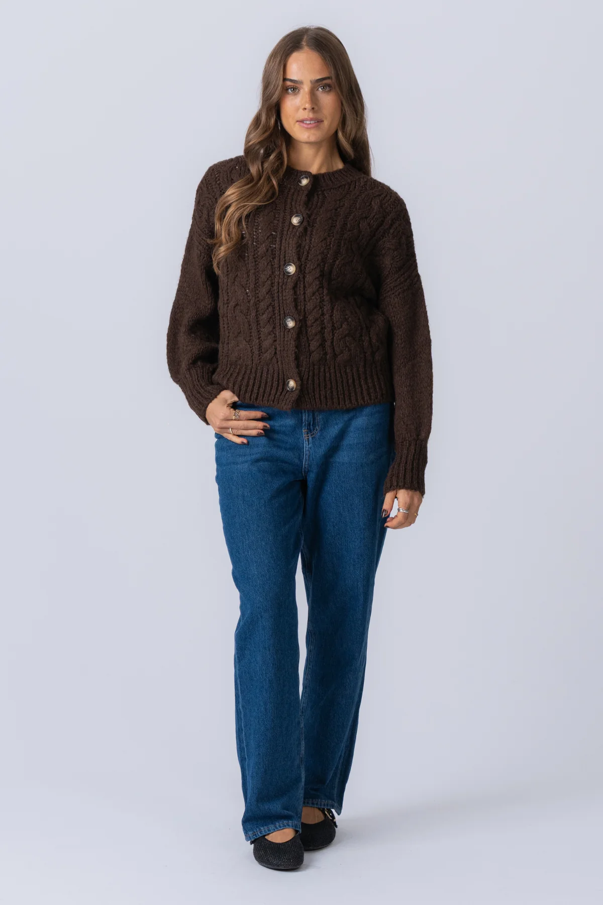 Botton Knit - Brown - Image 9