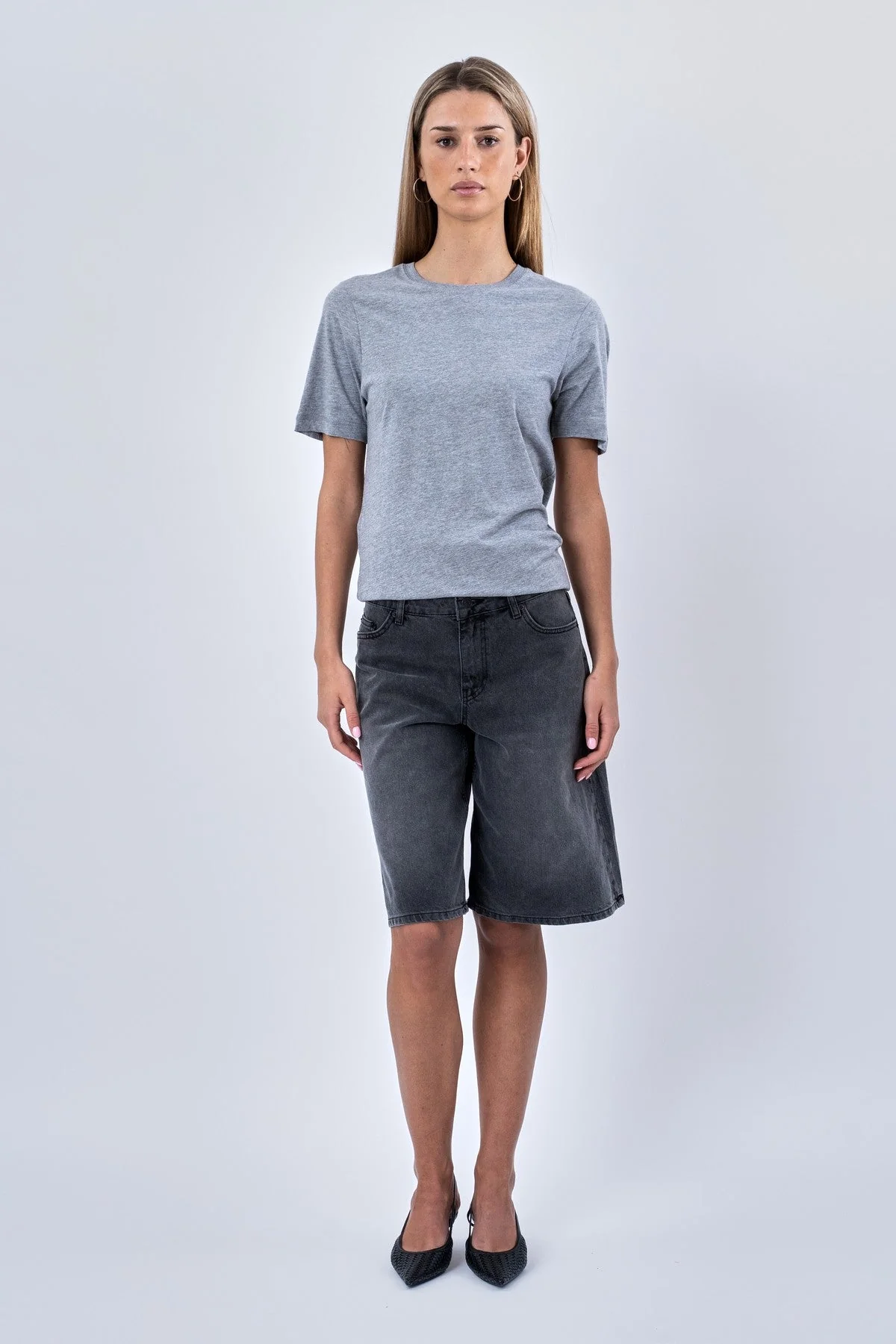 Boyfriend Tee - Gray - Image 3