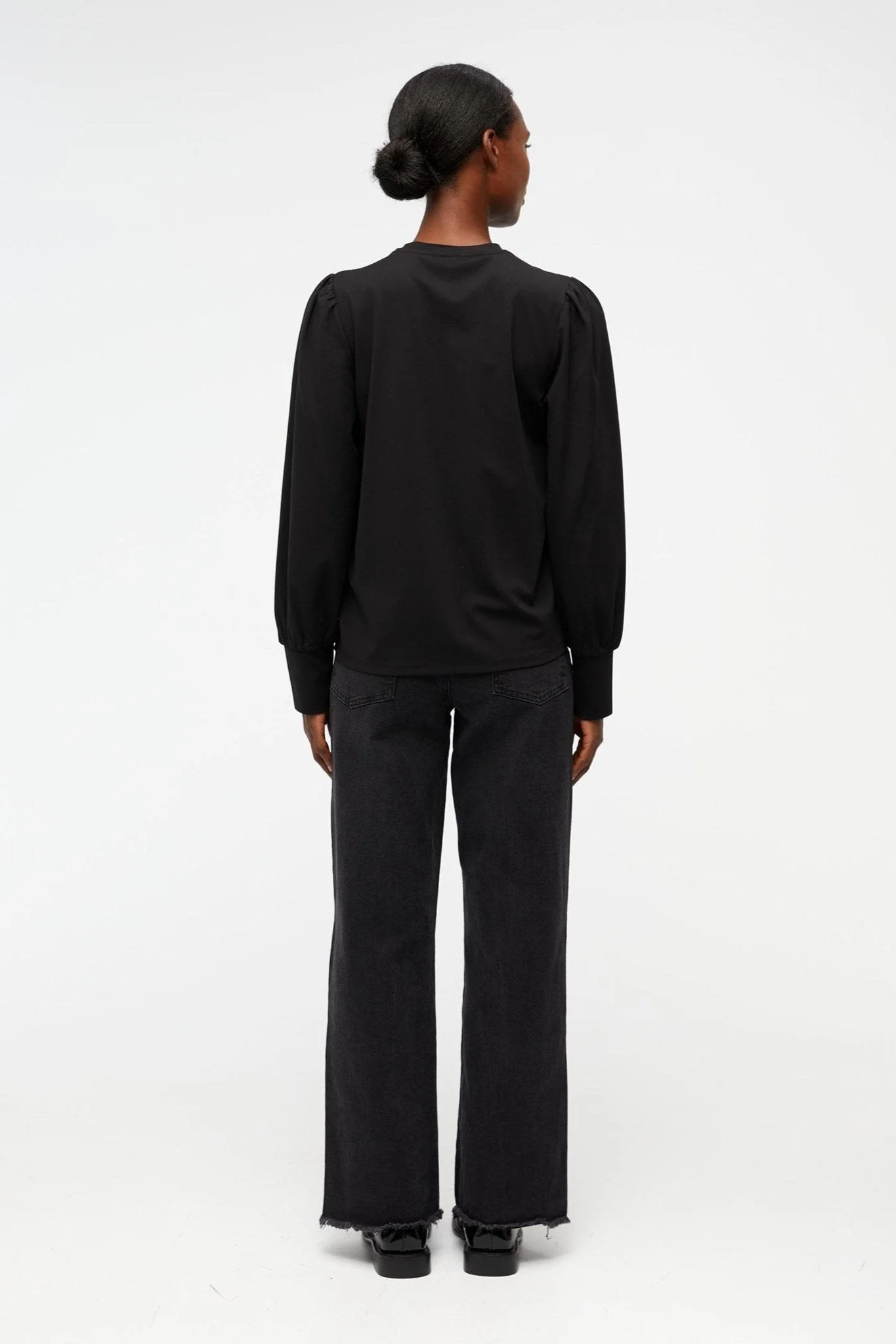 Caroline Langærmet Top - Sort - Image 3