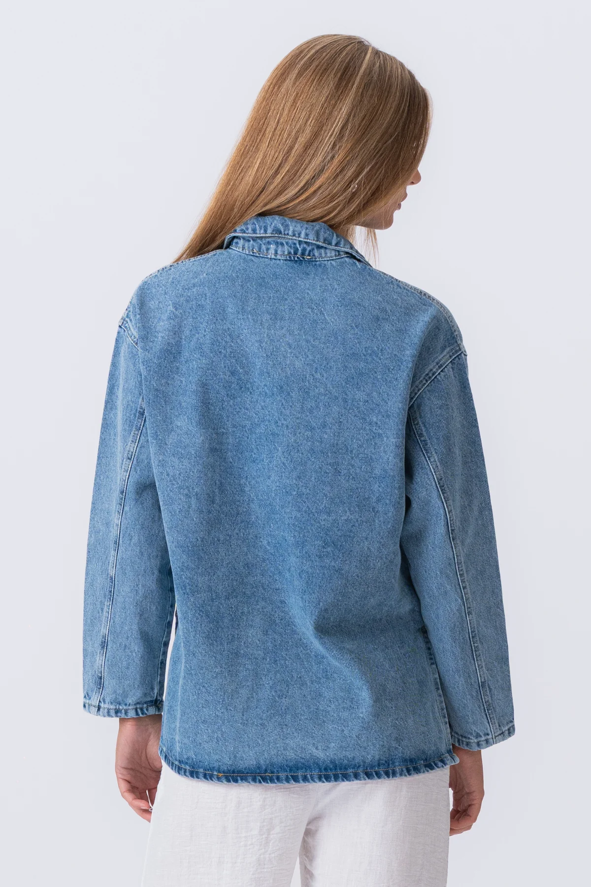 Cassia Denim Shirt - Light Blue - Image 6