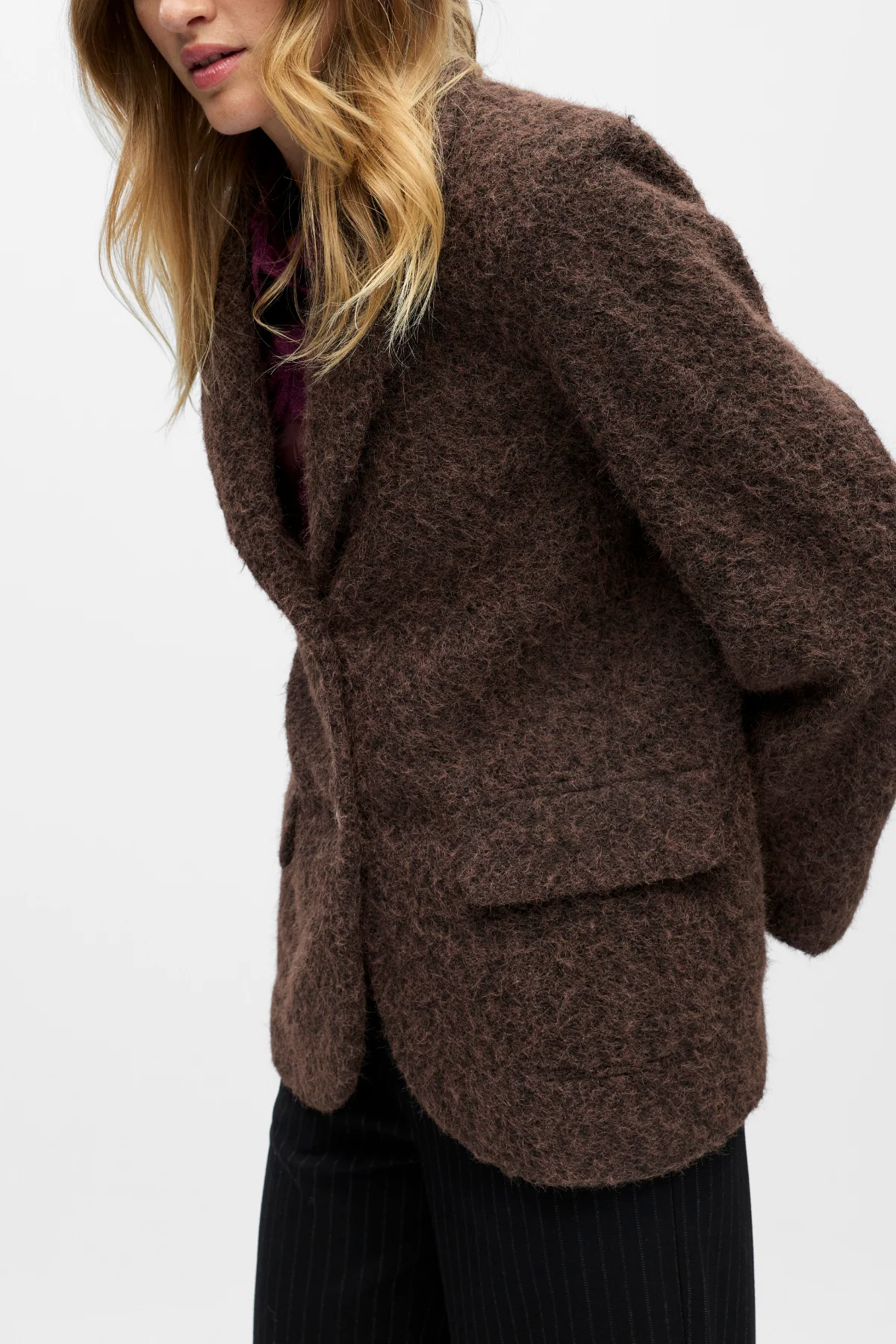 Celina L/S LO Jacket - Seal Brown - Image 3
