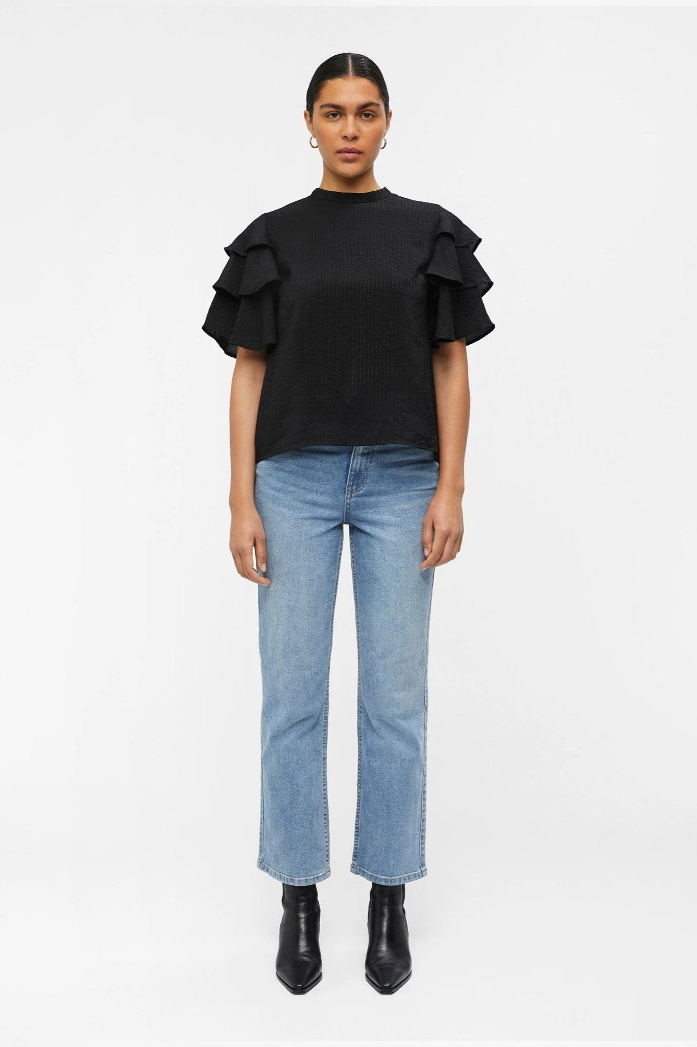 Cercia Bluse - Sort - Image 3