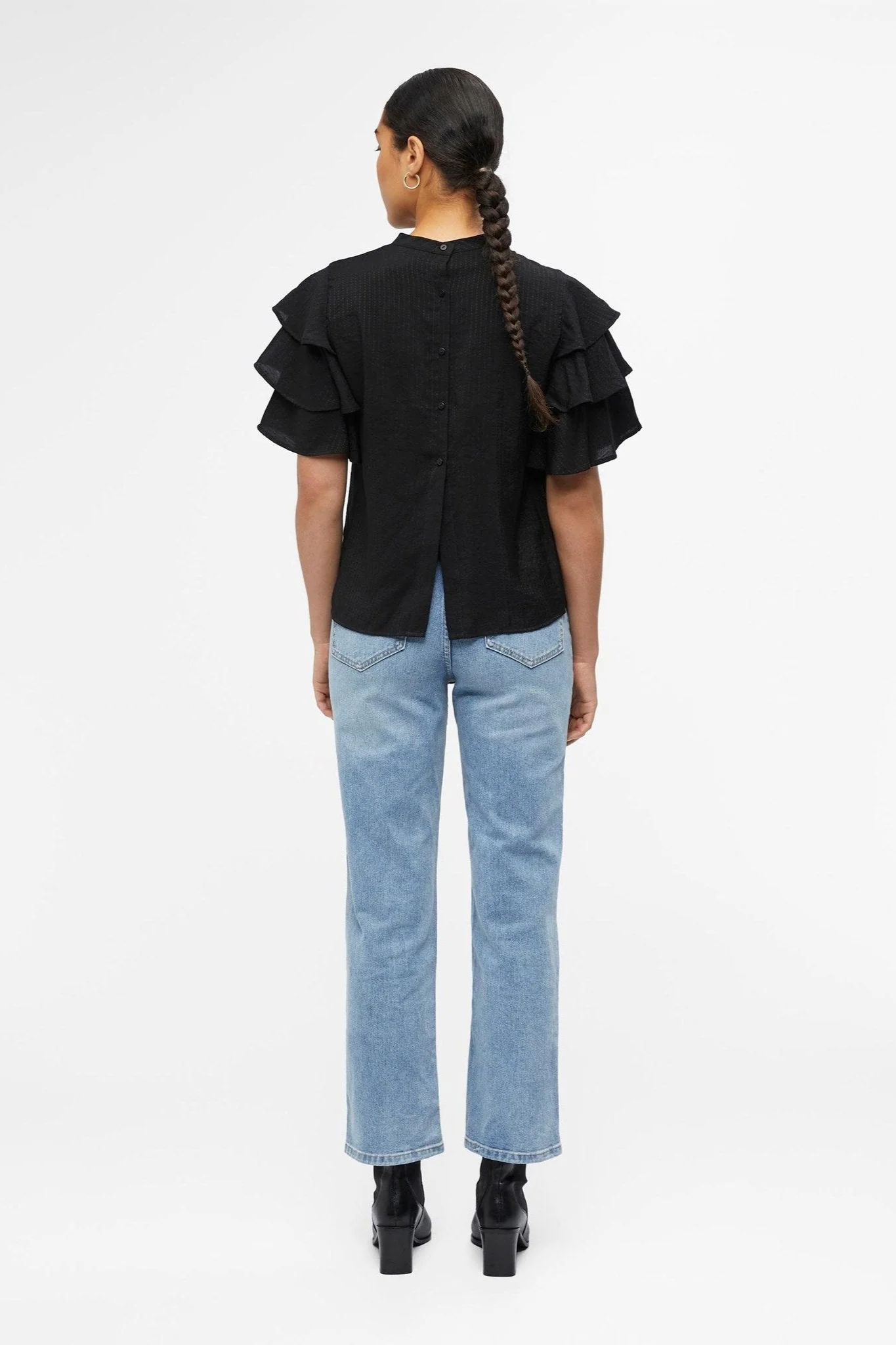 Cercia Bluse - Sort - Image 4