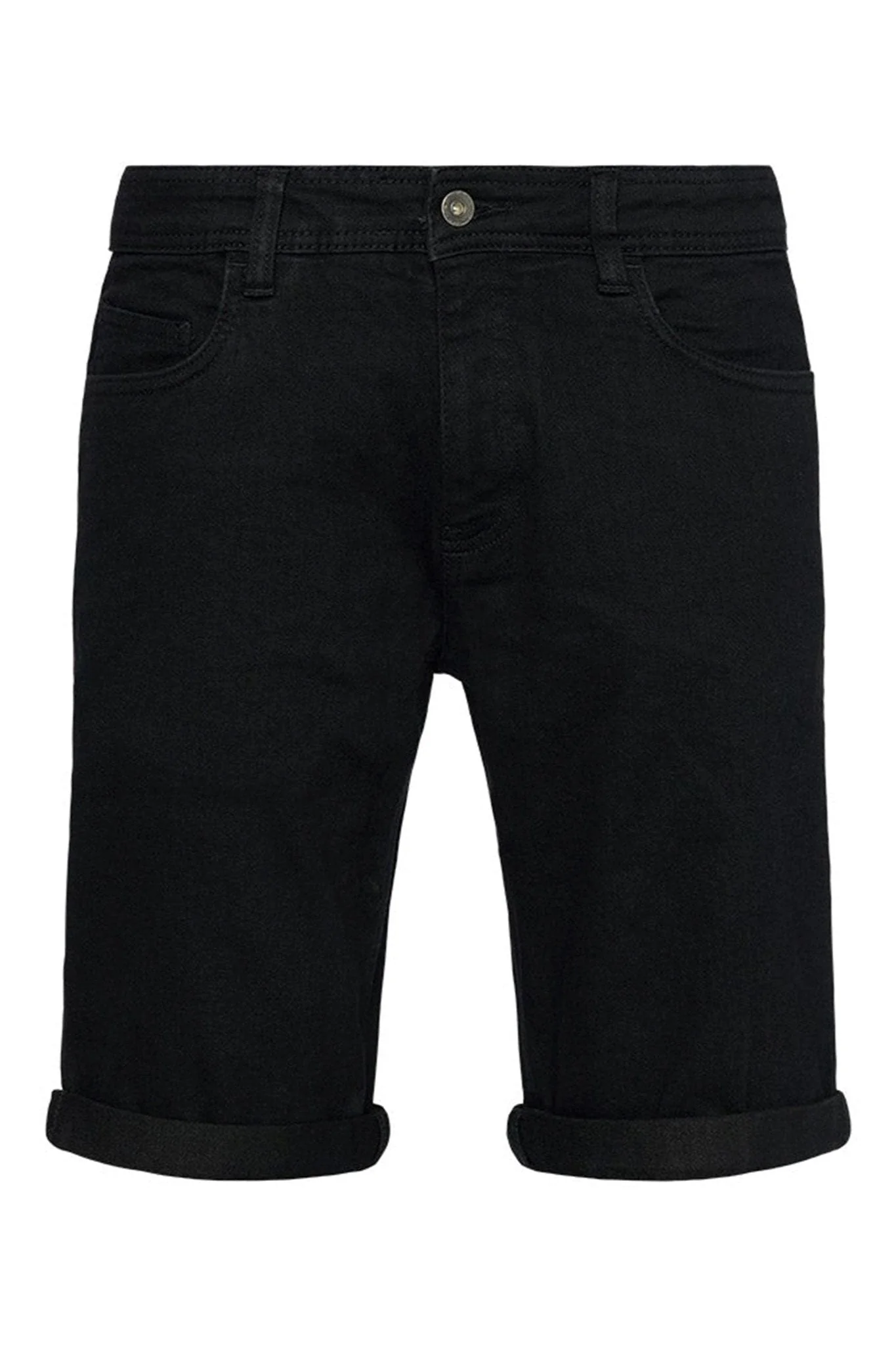 Denim Shorts - Black - Image 4