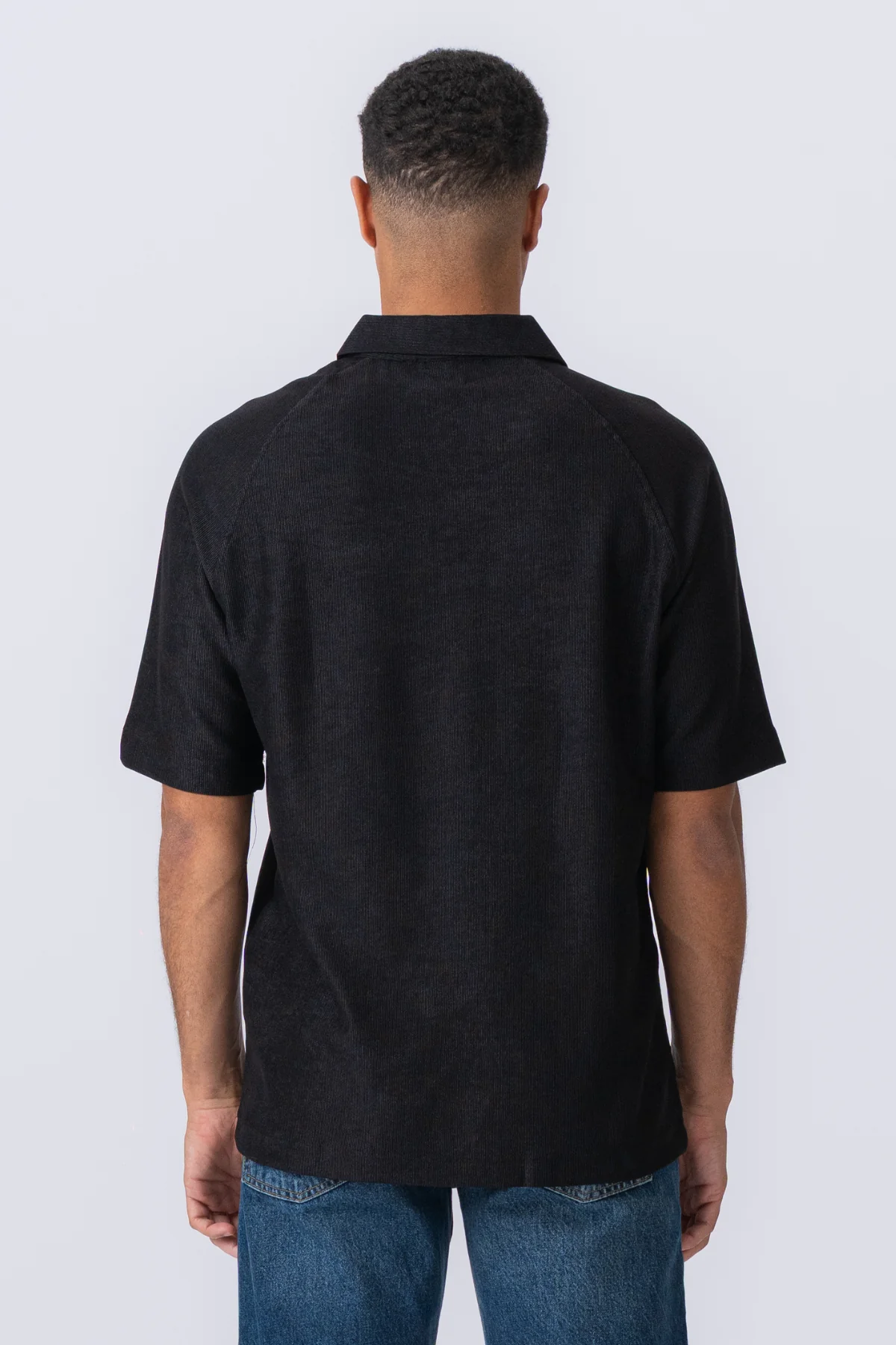 Enzo Short Sleeve Half Zip - Black - Image 9