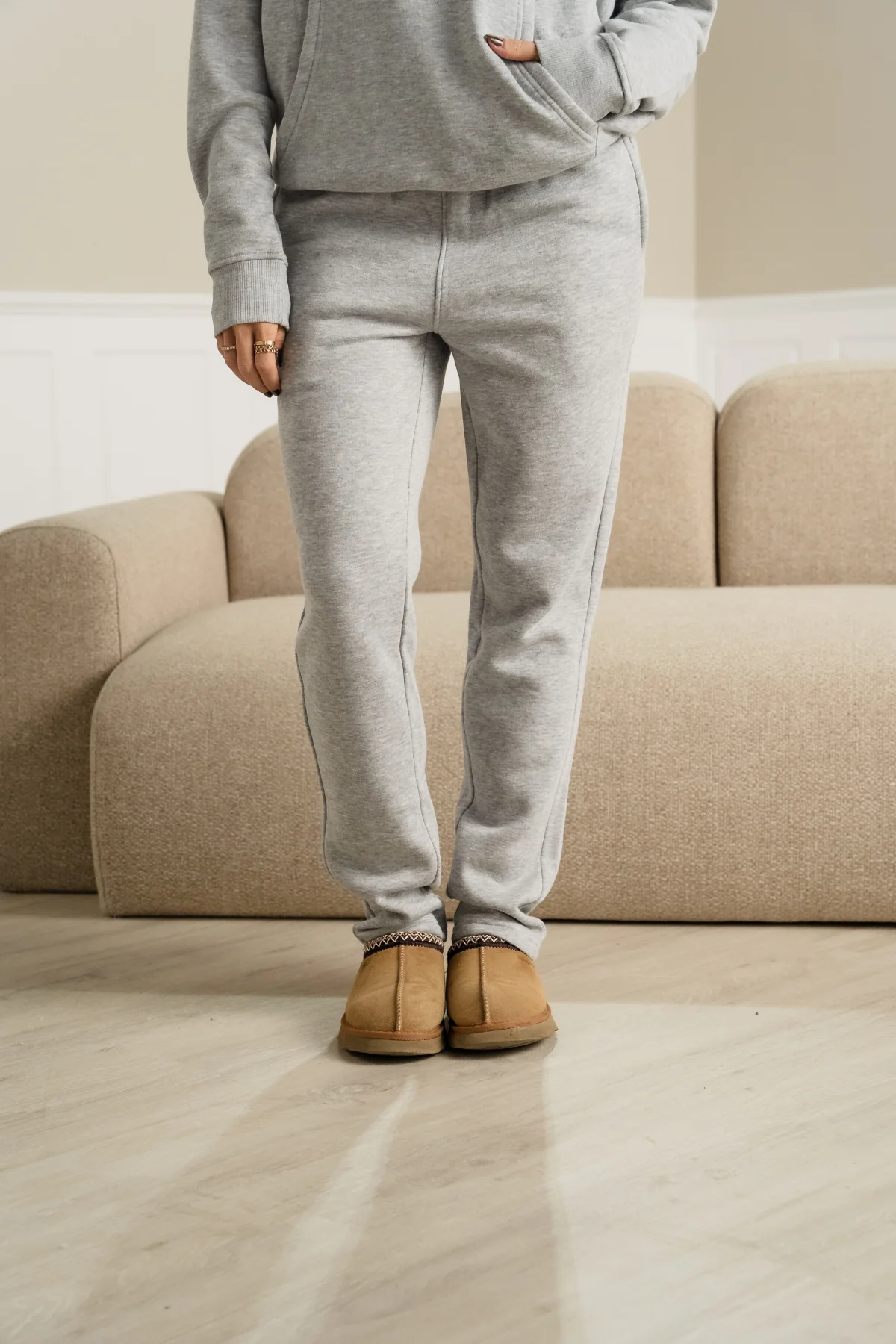 Essential Sweatpants - Grey Melange - Image 6