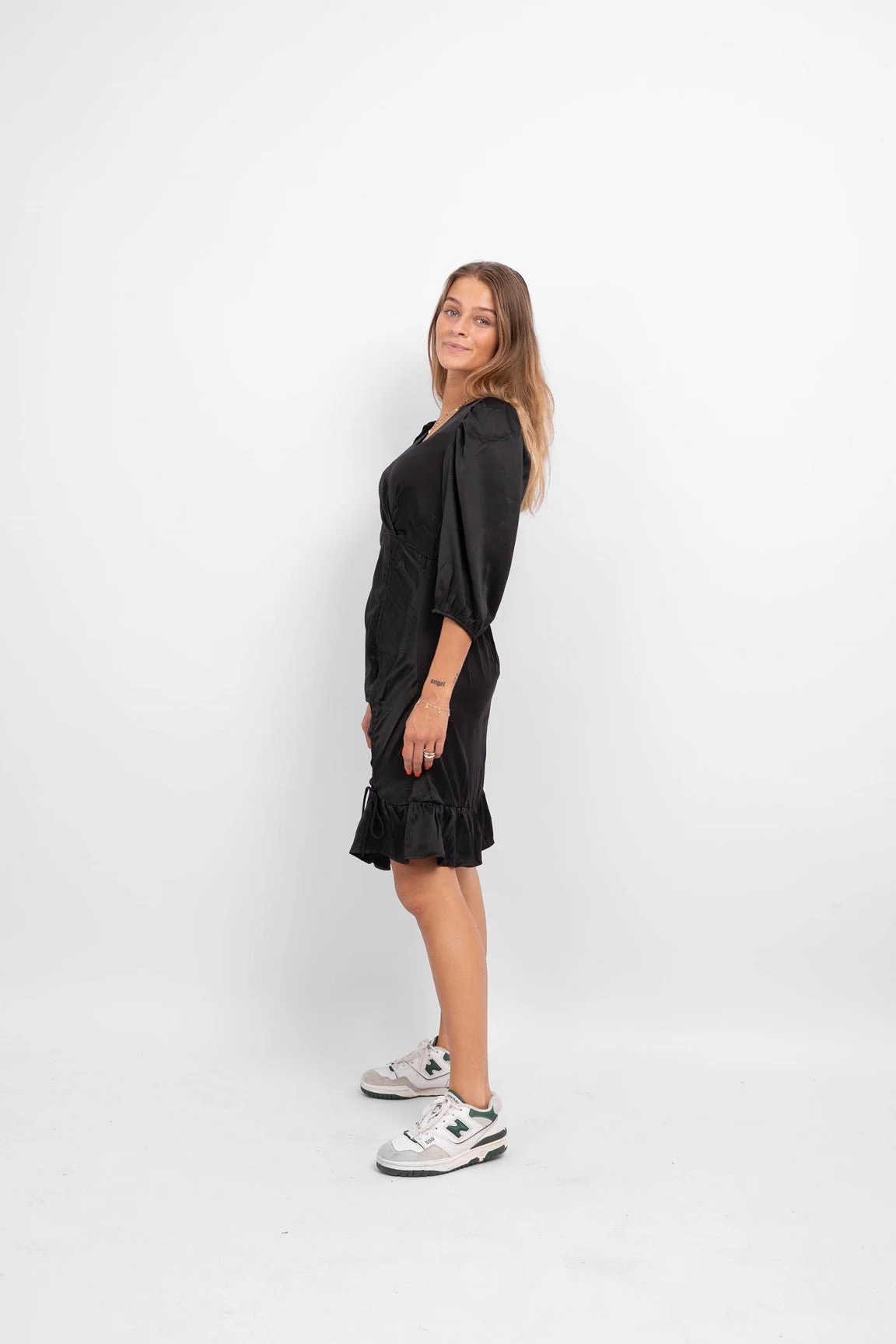 Essi 3/4 Short Dress - Black - Image 3