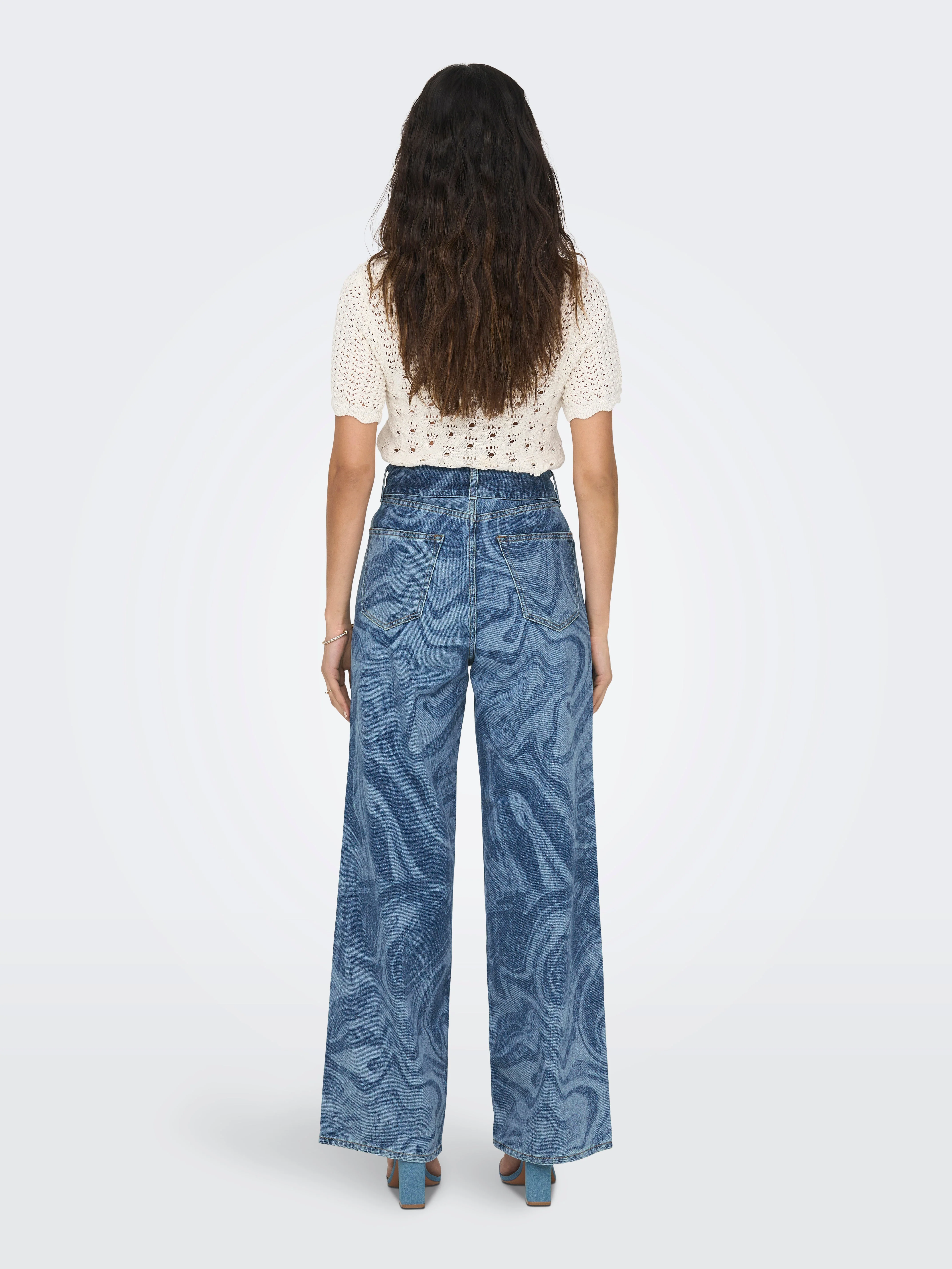 Esther Hope Print - Medium Blue Denim - Image 4
