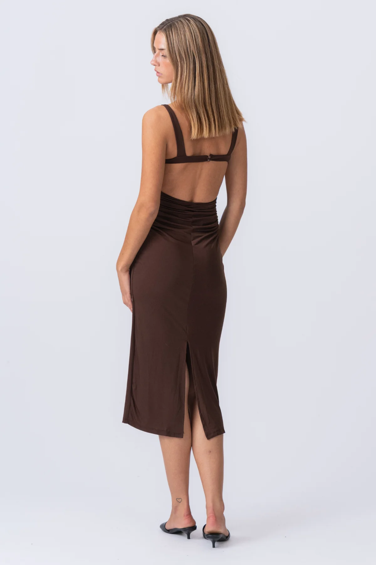 Felicia Dress - Brown - Image 6