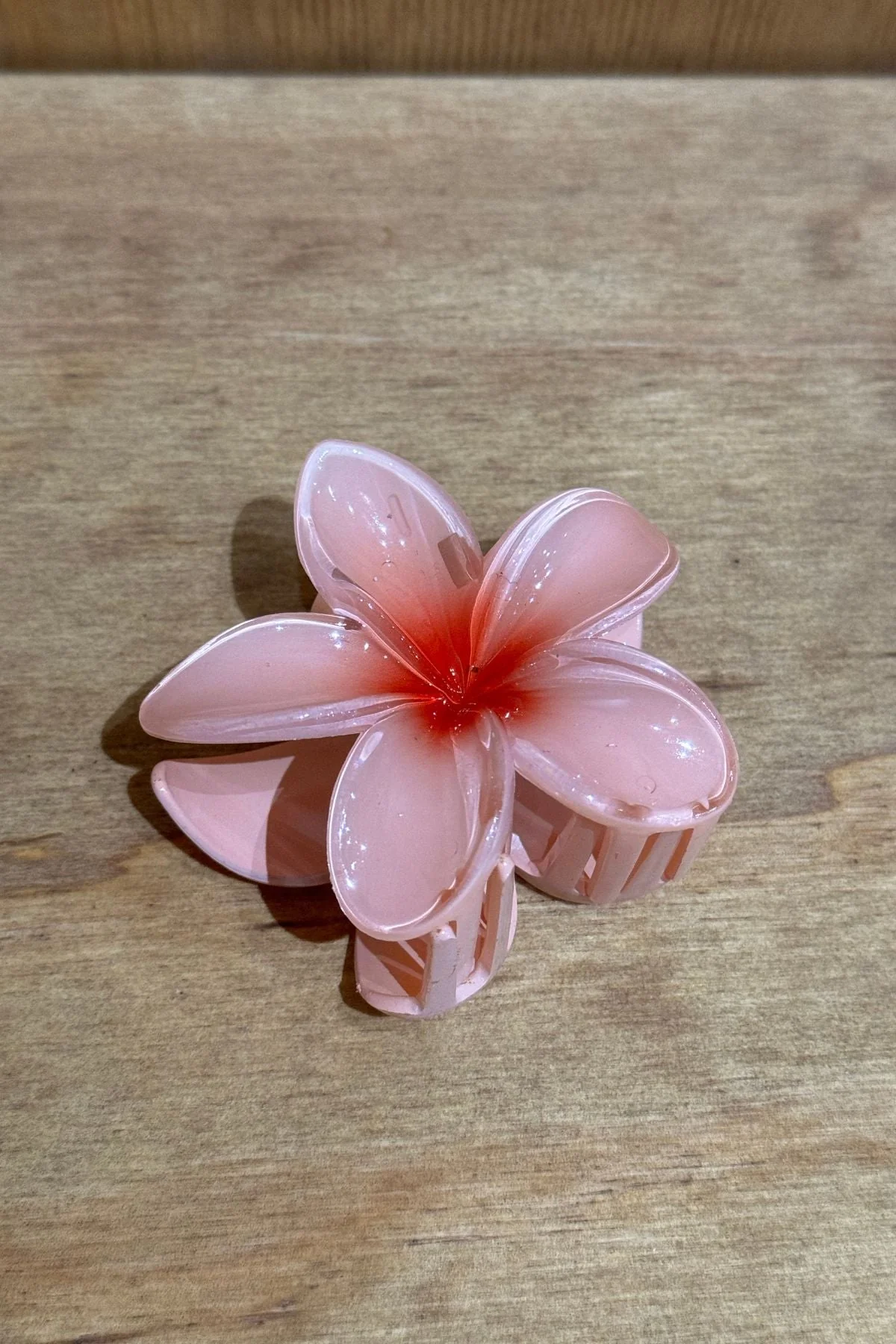 Flower Hair Clip - Pink/Red - Image 2