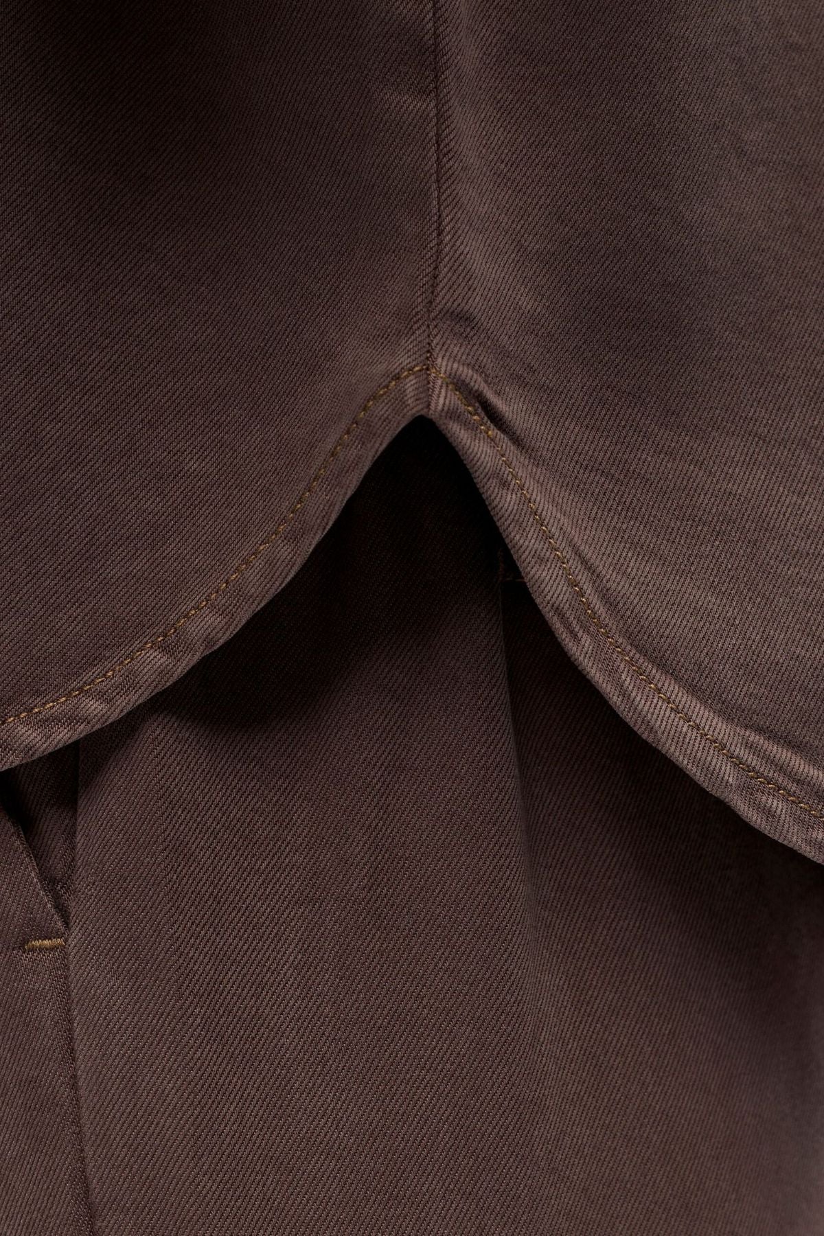 Frame Denim Top - Seal Brown - Image 4