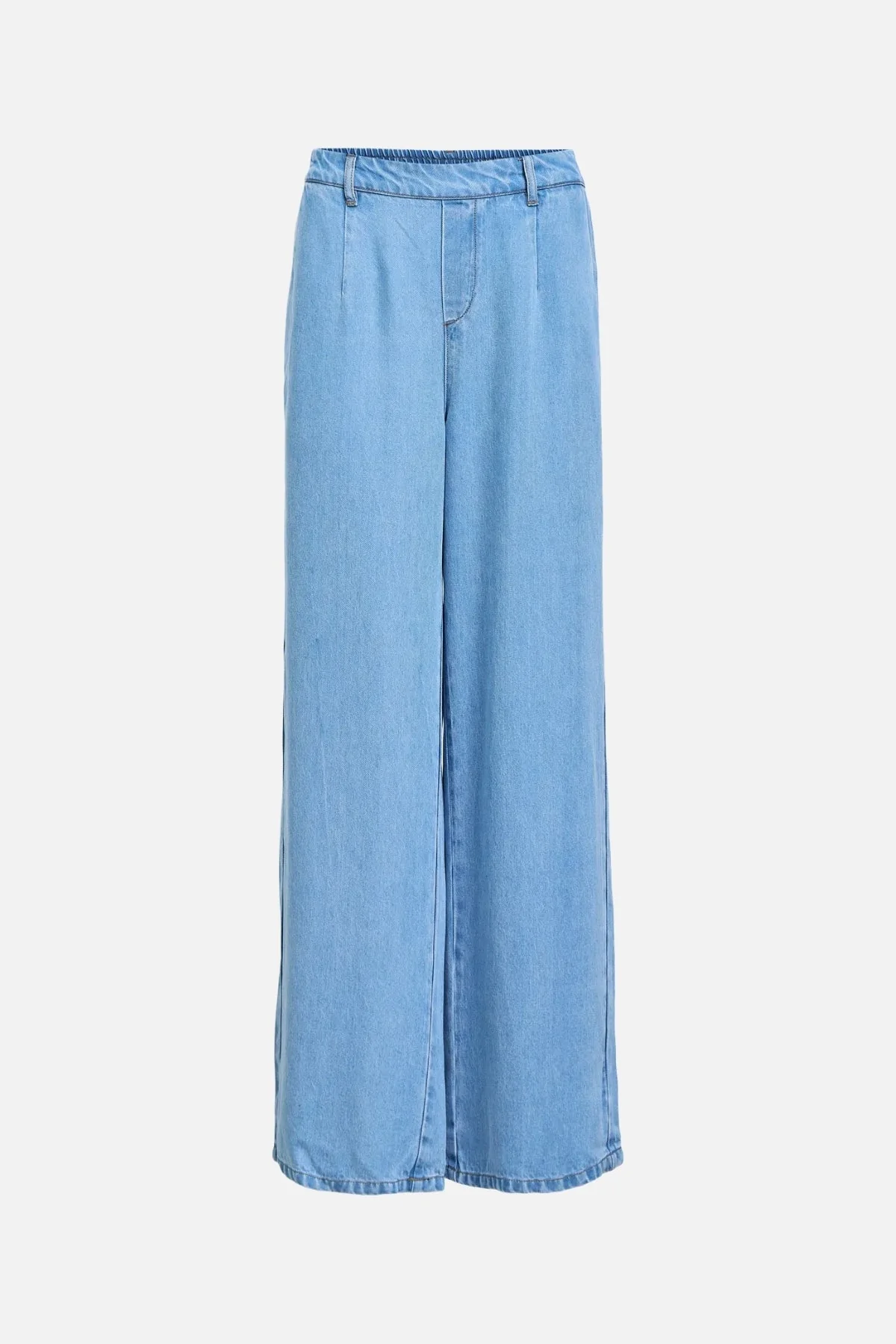 Frame Lisa Wide Pants - Light Blue Denim - Image 8