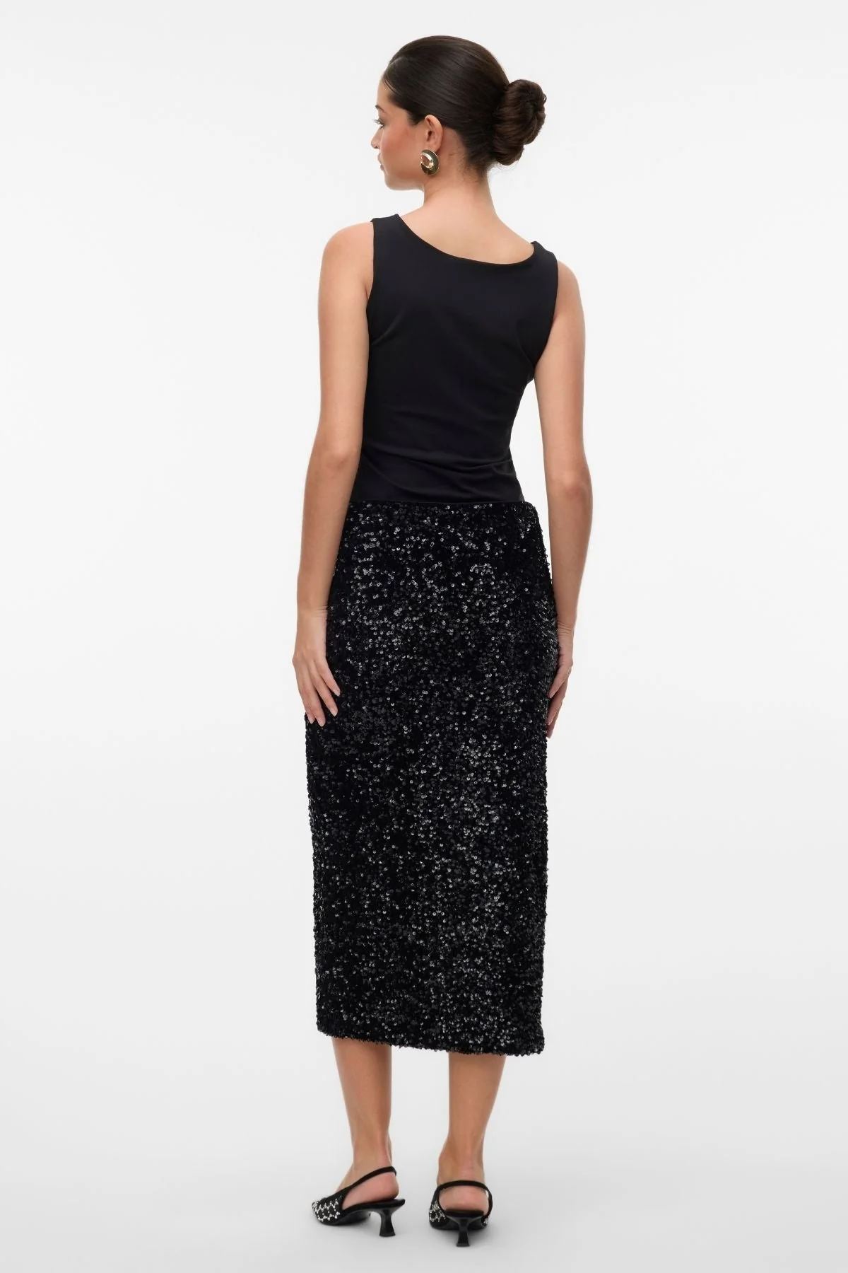 Halia Skirt - Black Sequins - Image 5