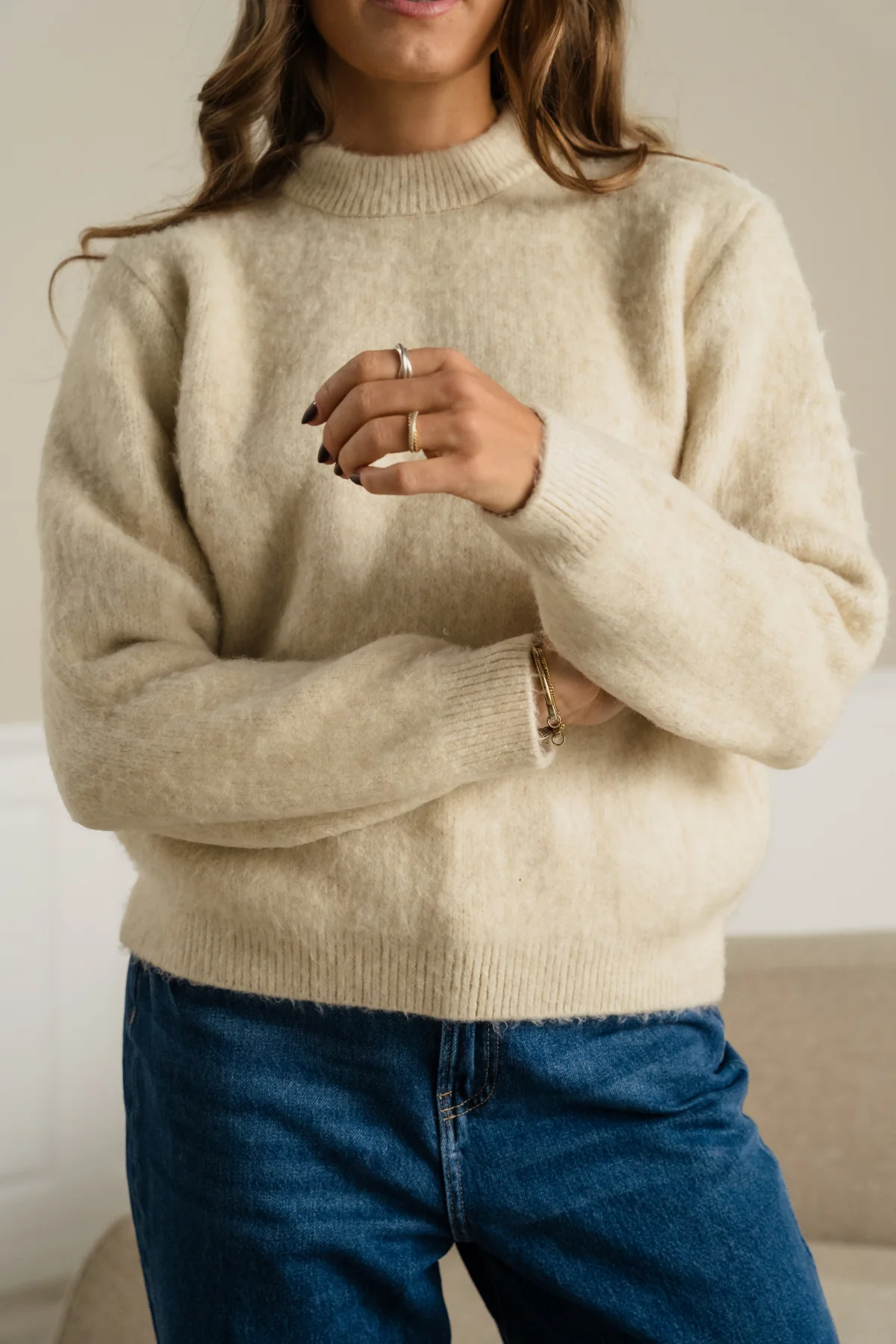 Hazel Knit - Ecru - Image 7