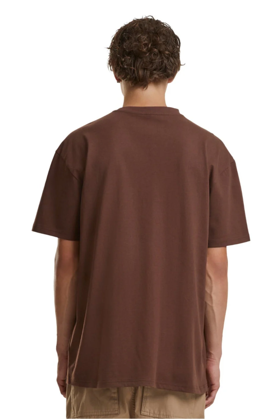 Heavy Oversized T-shirt - Chocolate Brown - Image 2
