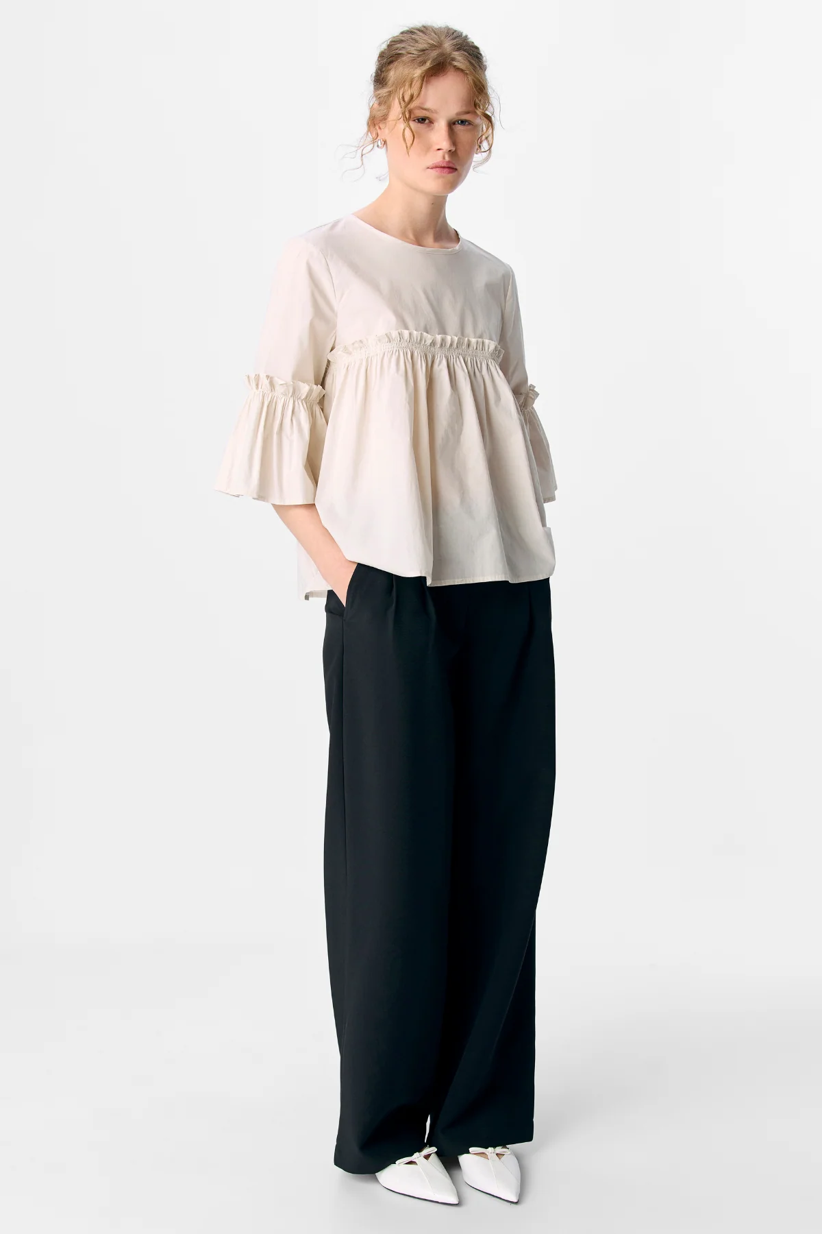 Hope Neck Top - White Sand - Image 2
