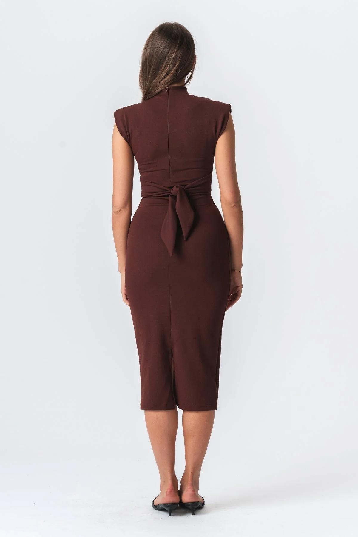 Isabella Dress - Brown - Image 4