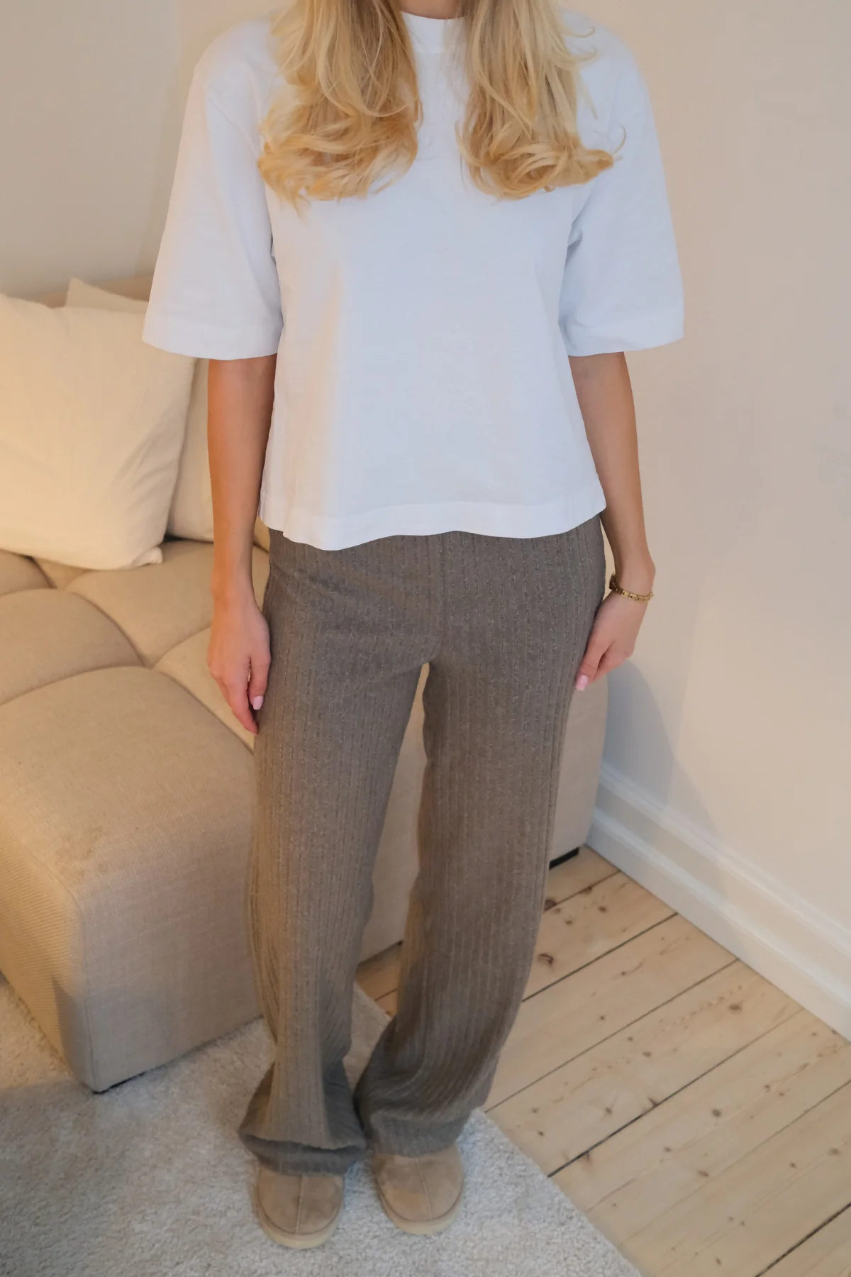 Ivy Knit Pants - Khaki - Image 3