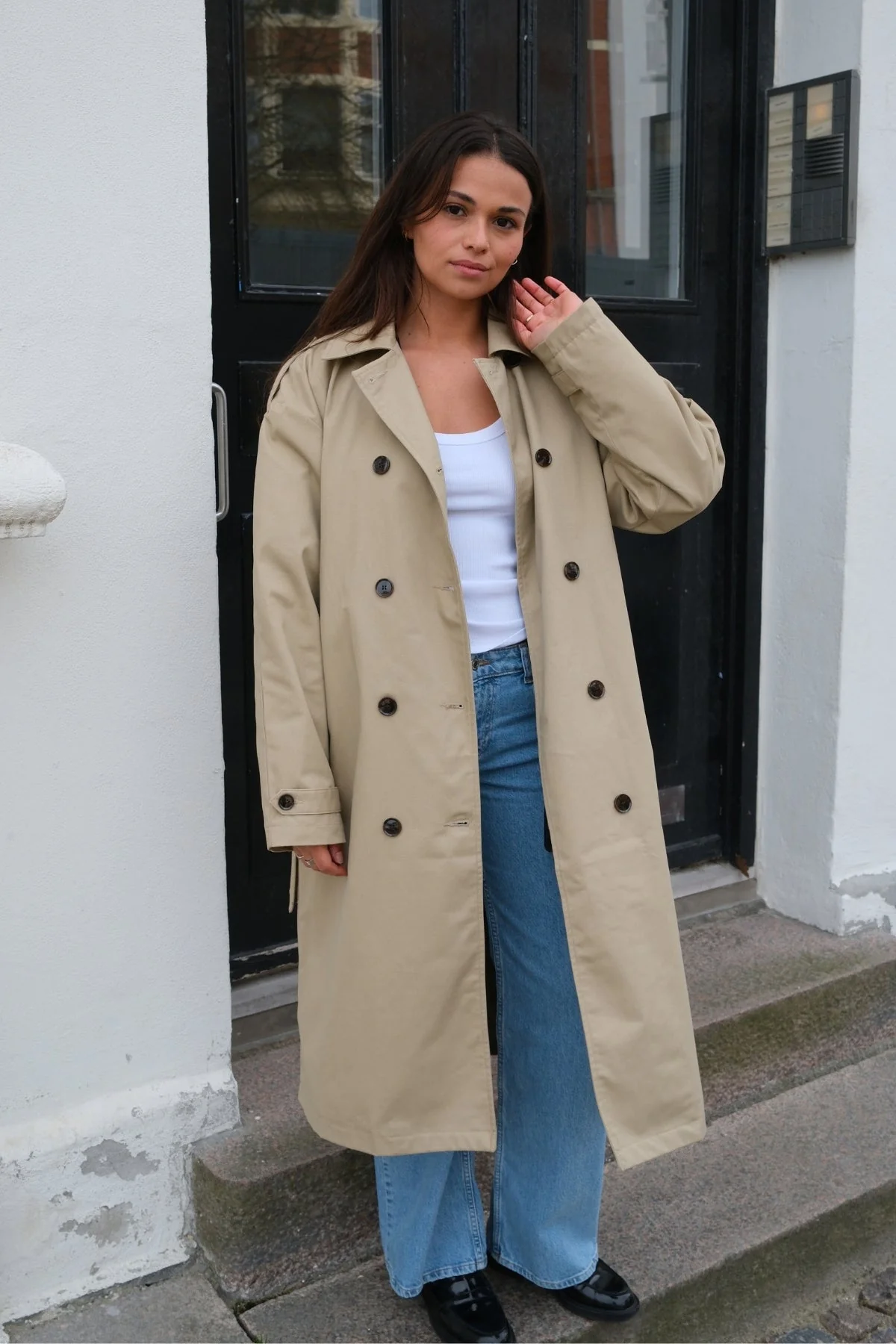 Linea trenchcoat - Beige - Image 8