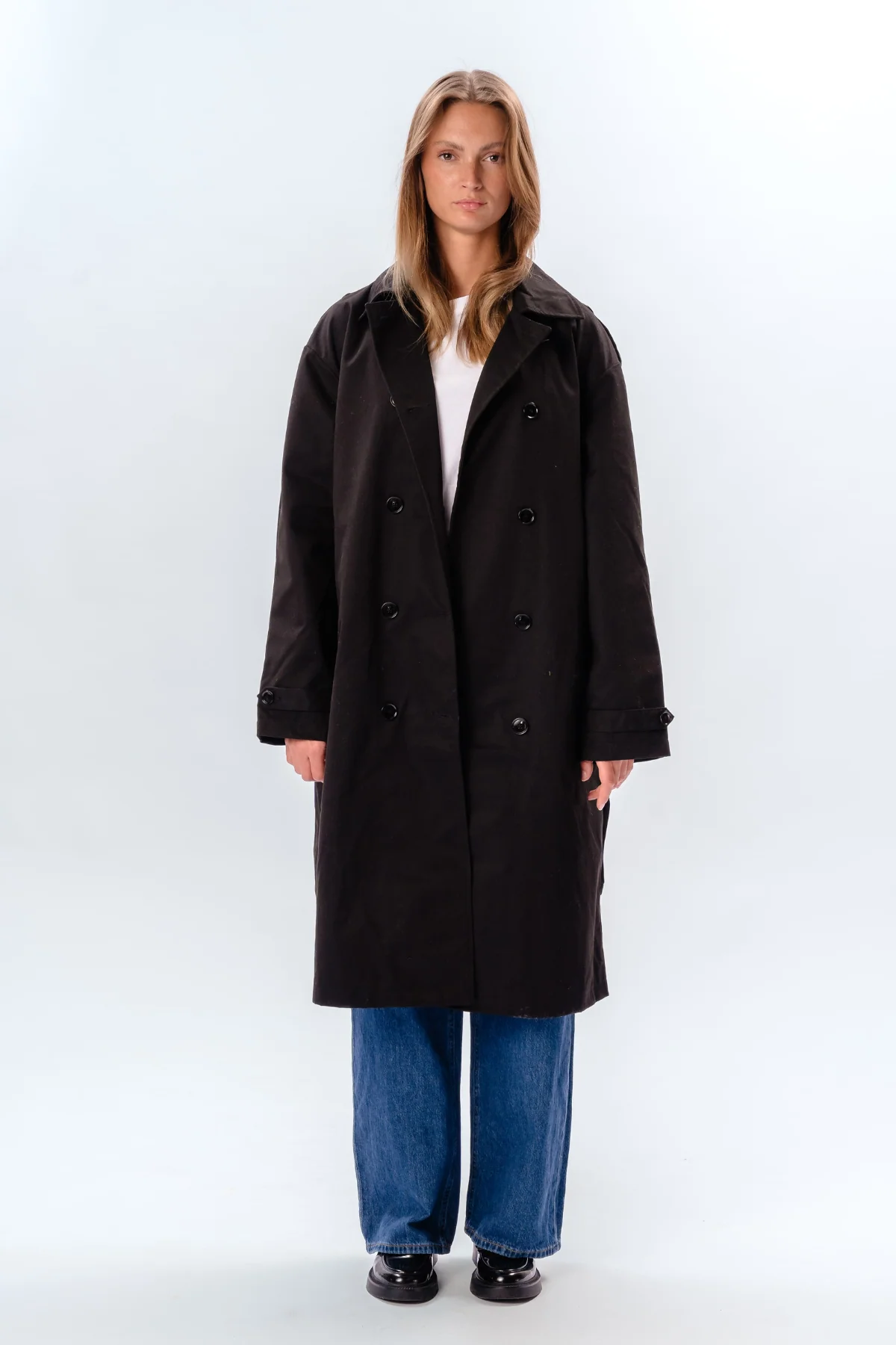 Linea trenchcoat - Sort - Image 12