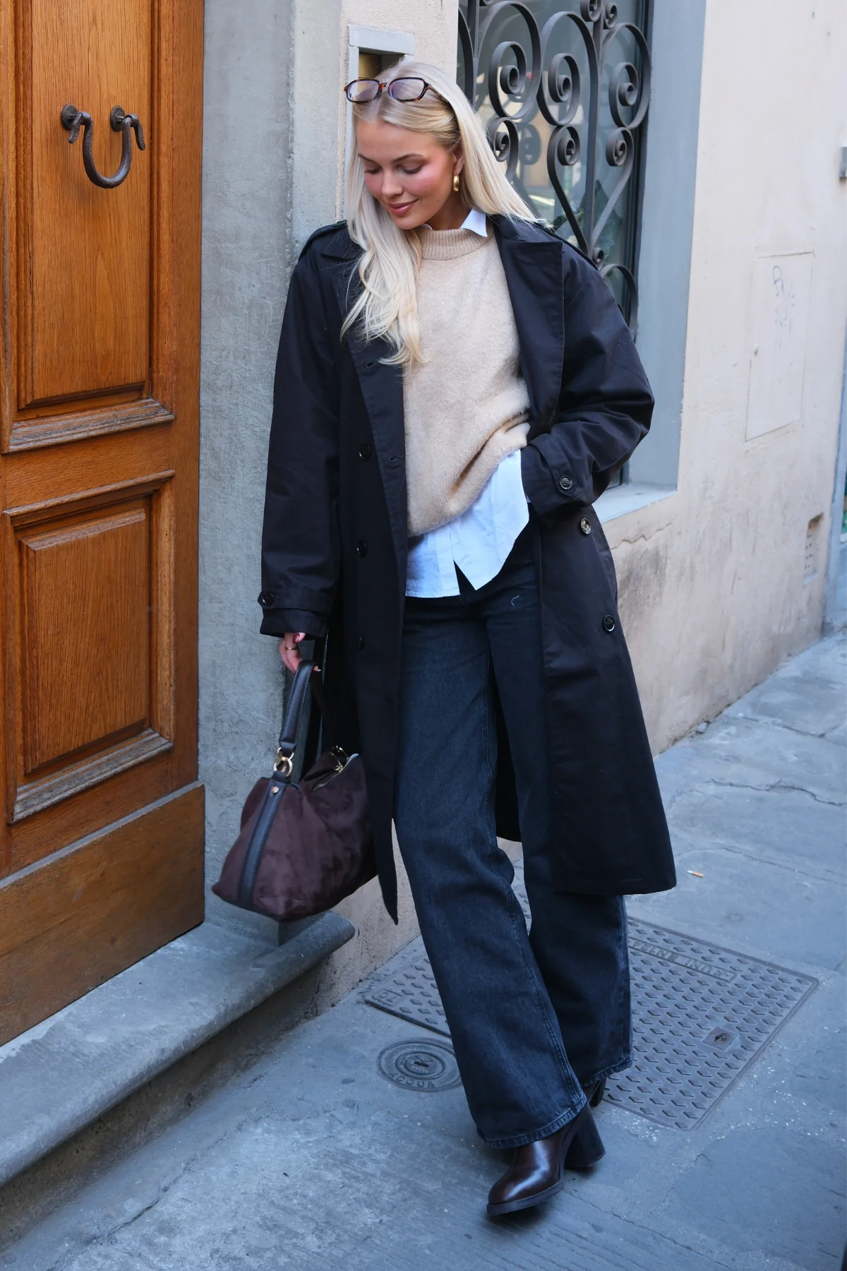 Linea trenchcoat - Sort - Image 3