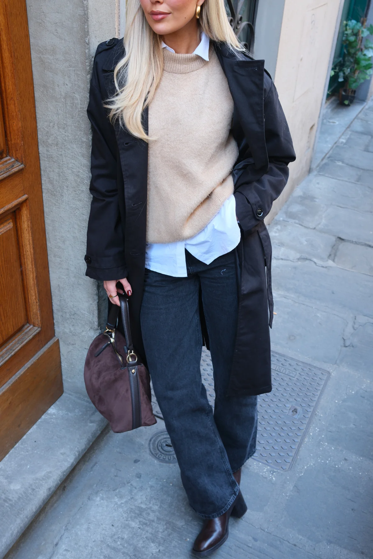 Linea trenchcoat - Sort - Image 4
