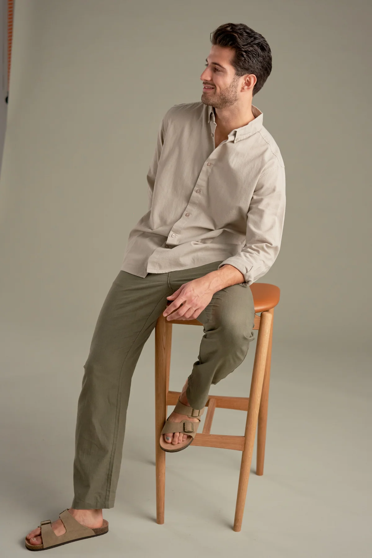 Linen Shirt - Sand - Image 4