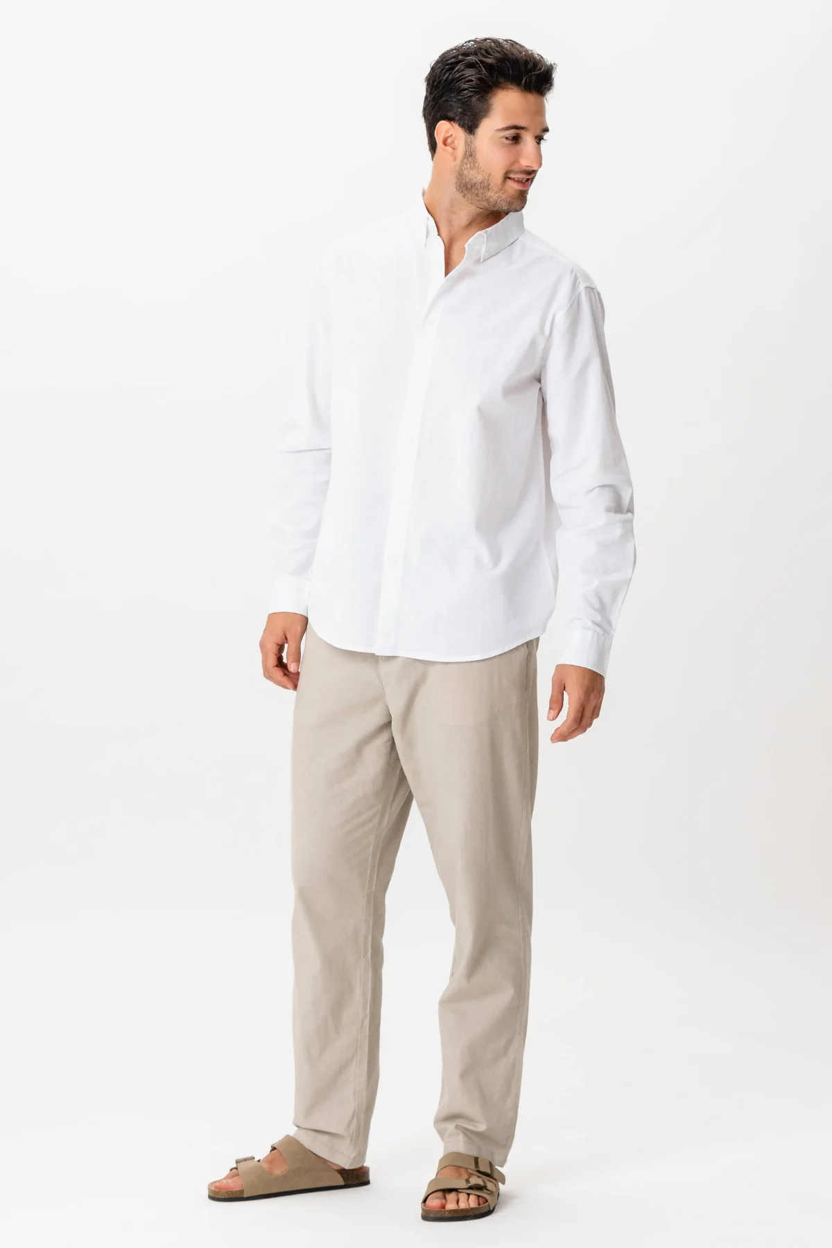 Linen Shirt - White - Image 6