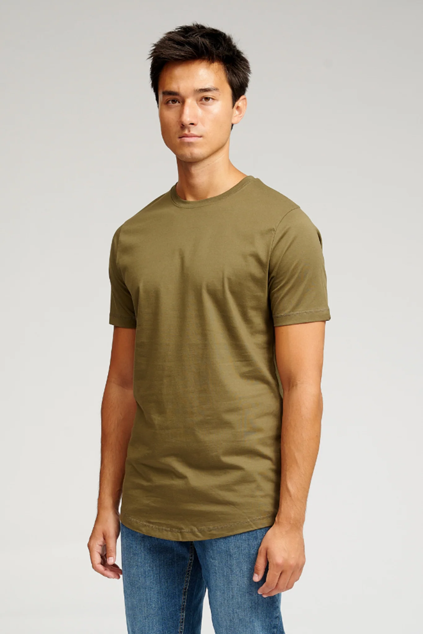 Long T-shirt - Army Green - Image 3