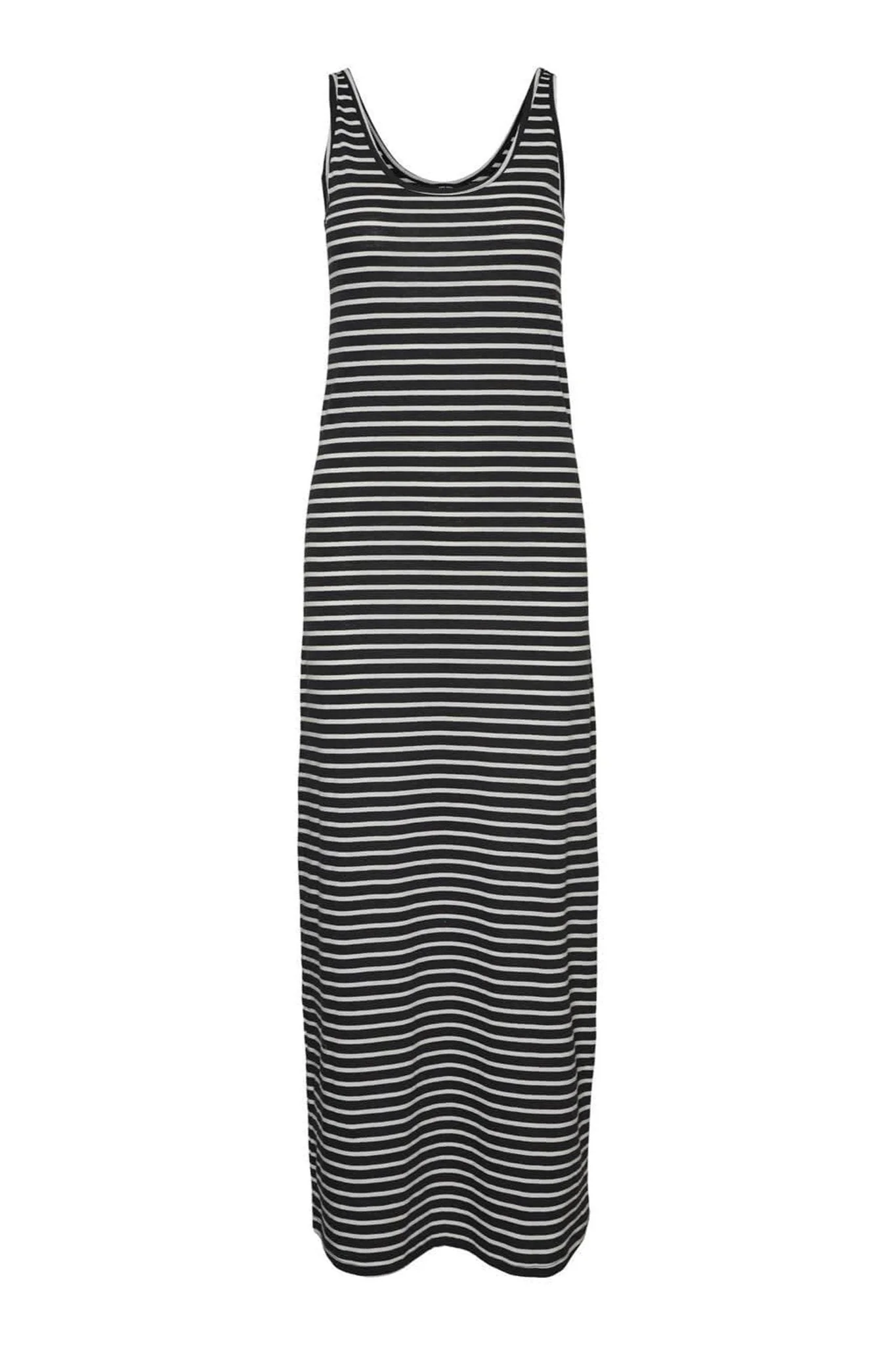 Maria Dress - Black / White Striped - Image 5