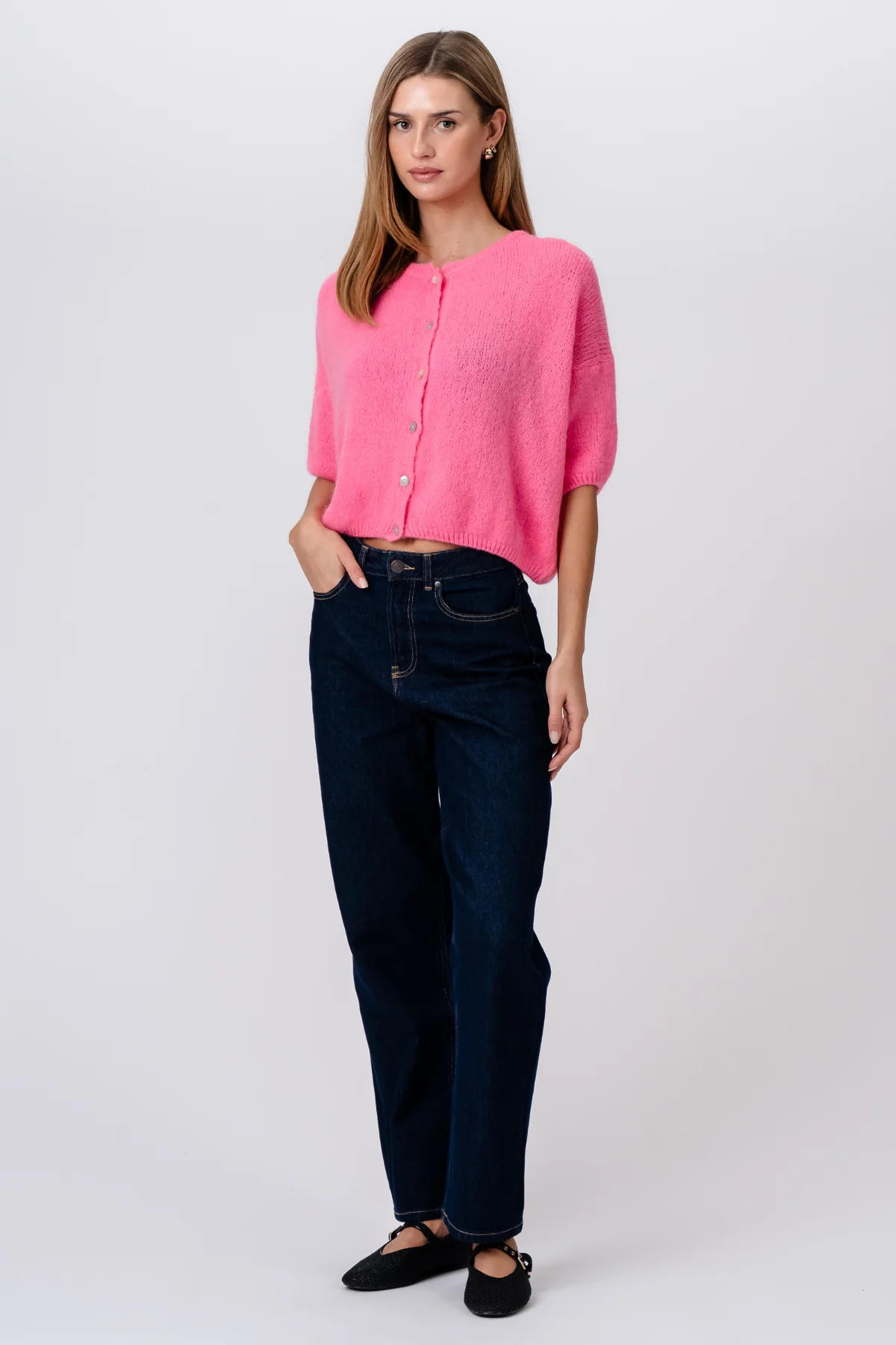 Mary Short Sleeved Knit - Baby Pink - Image 5