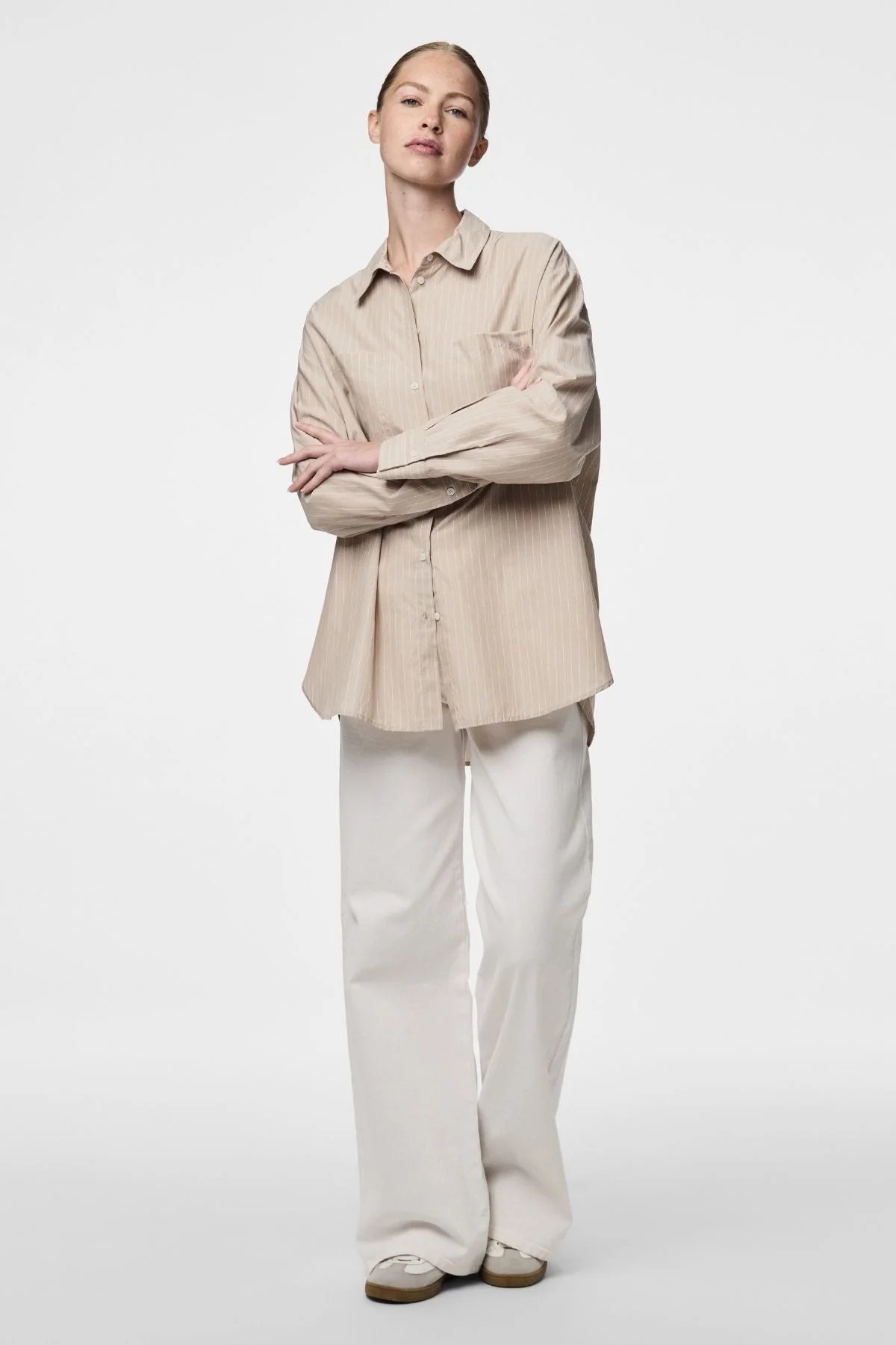 Melia Loose Shirt -  Crockery - Image 3