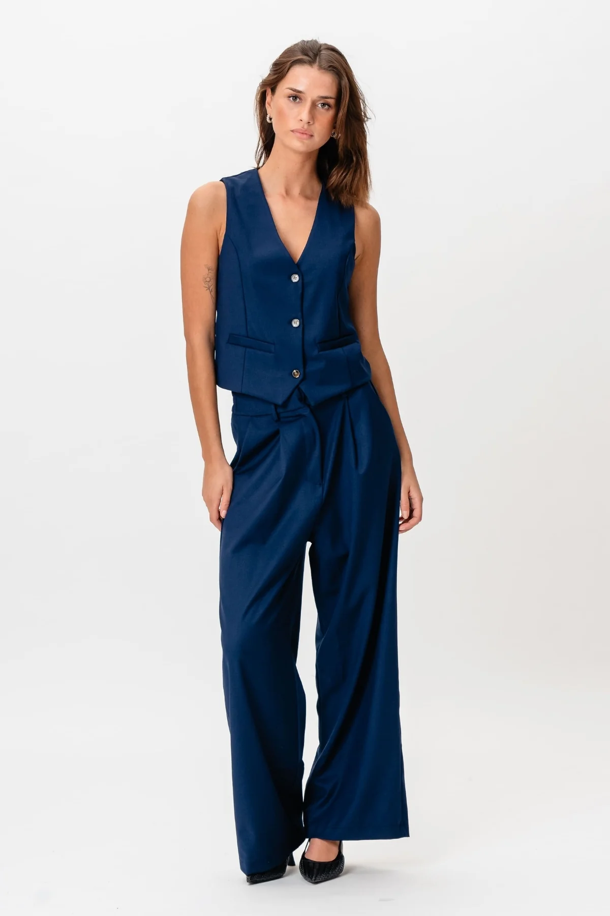 Nadia vest and pants (Navy) - Package deal - Image 2