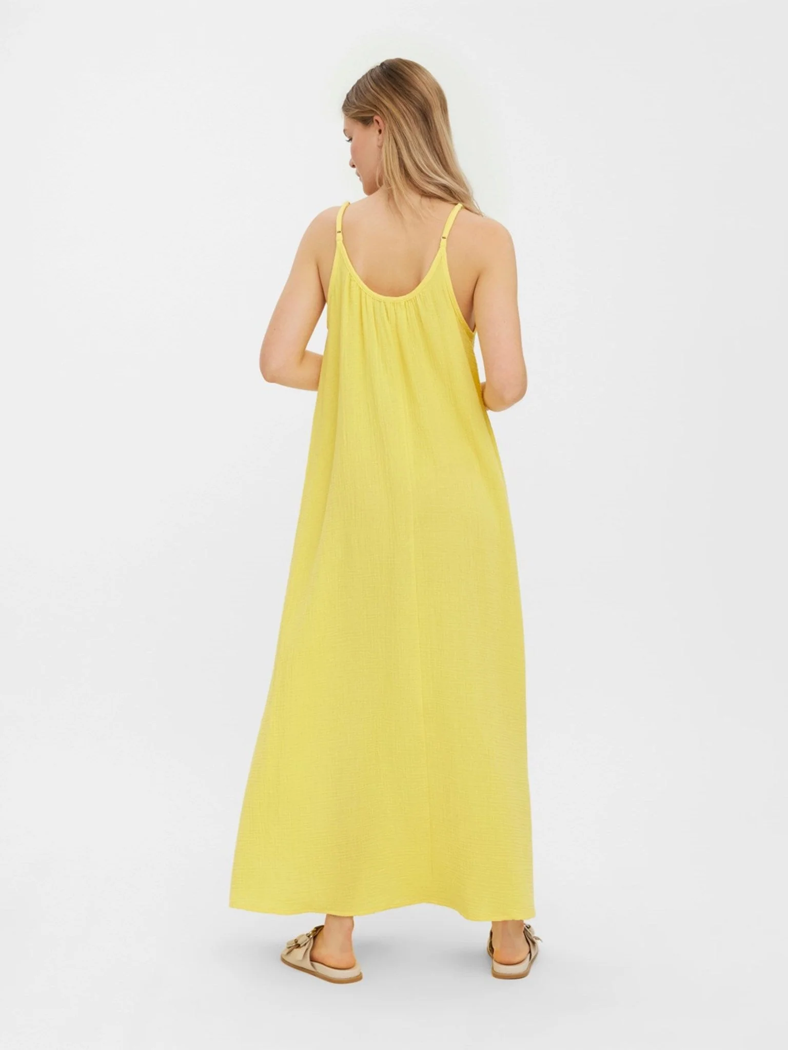 Natali Singlet Dress - Yellow - Image 4