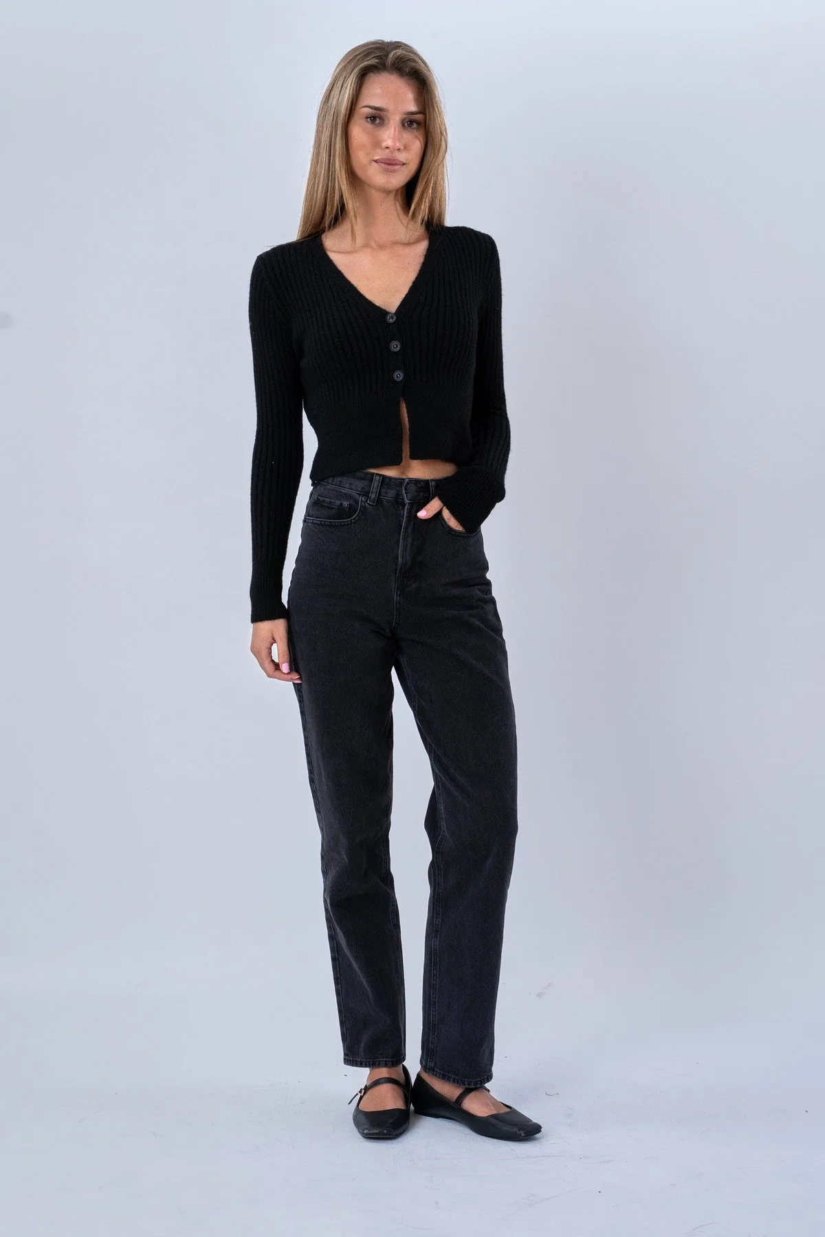 Nova Blouse Knit - Black - Image 2