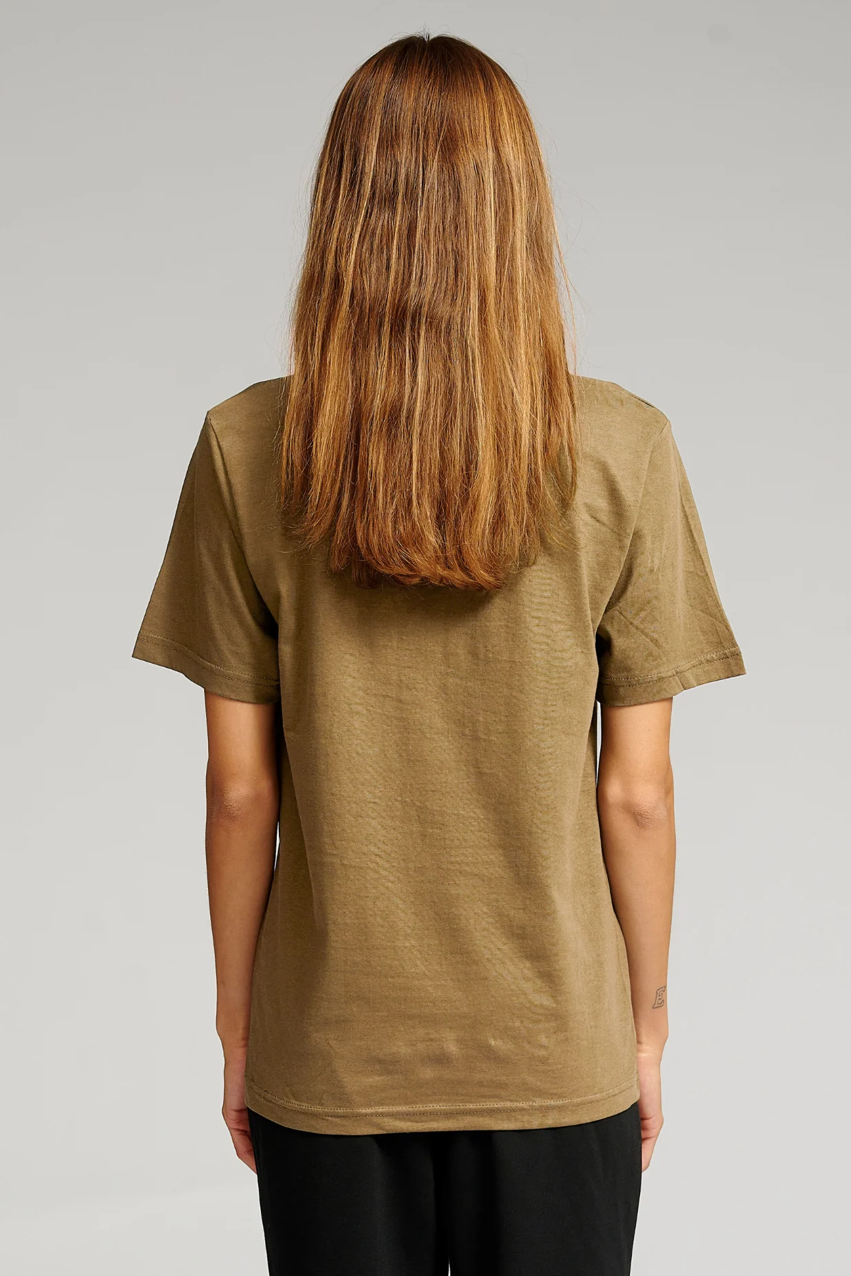Oversized T-shirt - Khaki - Image 4